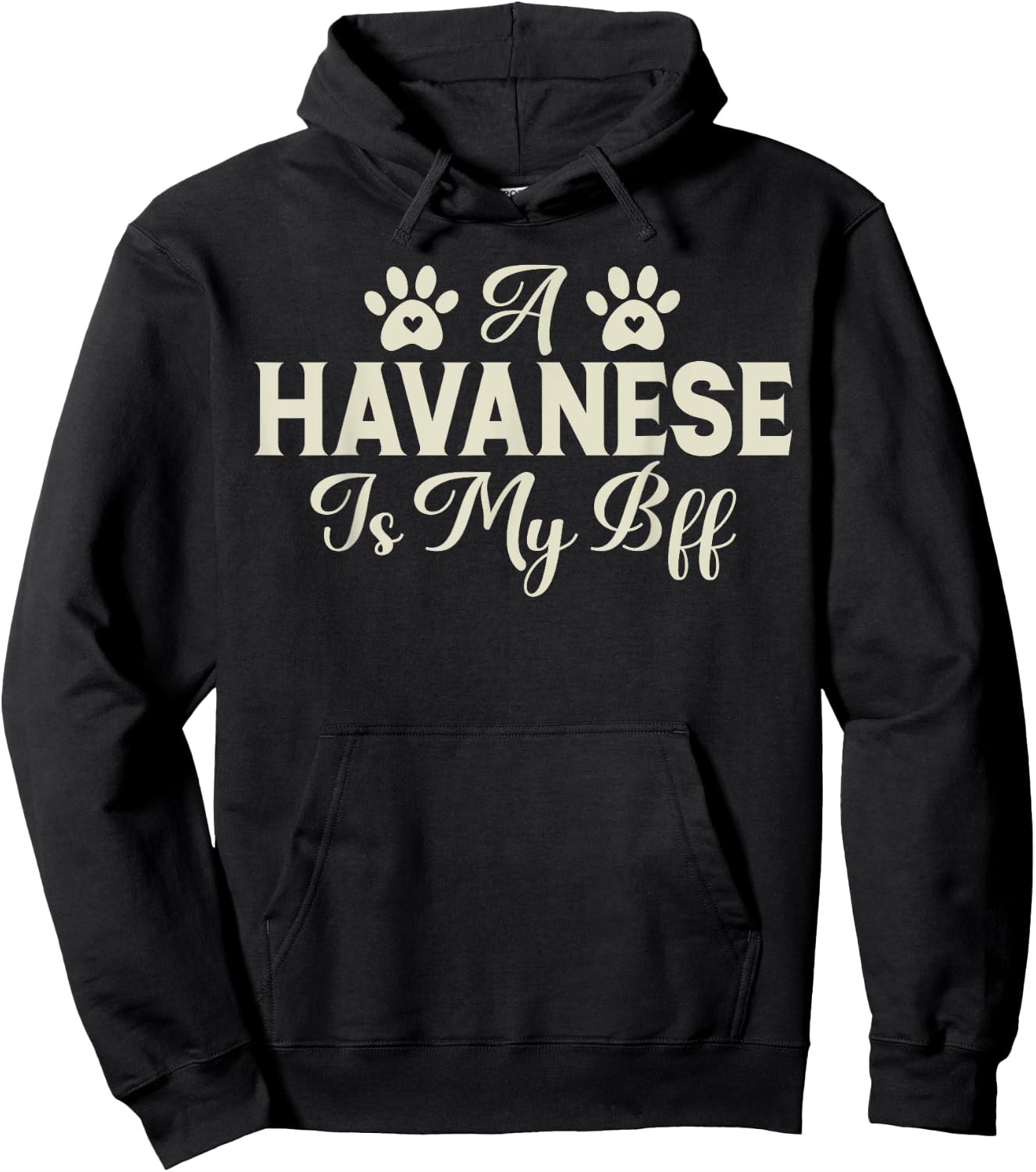A Havanese is my BFF Havanese Hoodie - Hoodie | Black