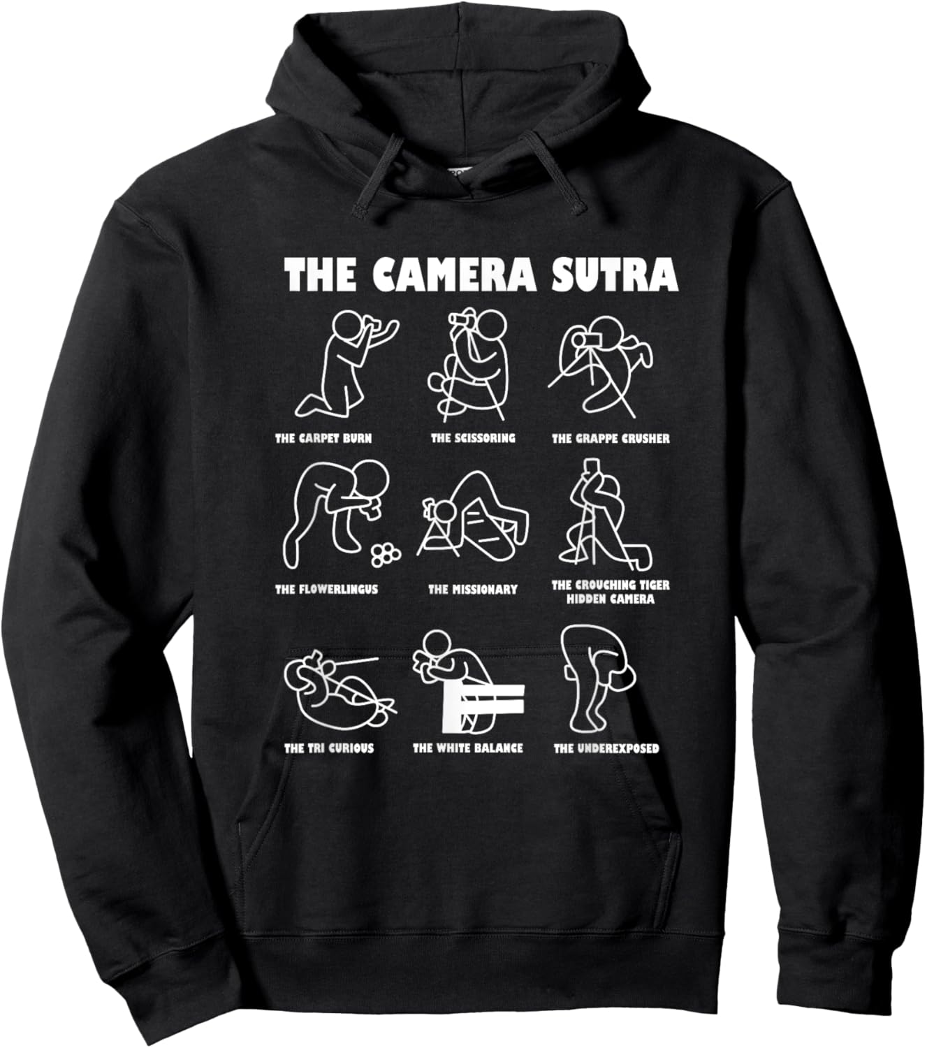 The Camera Sutra Kamasutra Photographer Cameraman Hoodie - Hoodie | Black