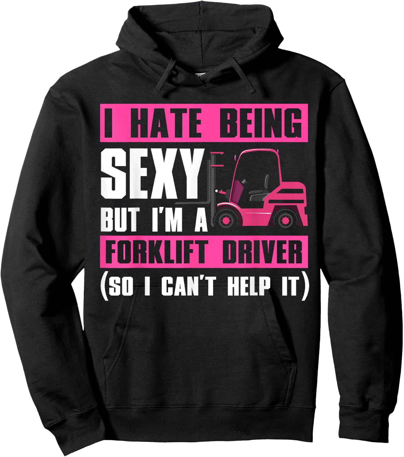Cool Forklift Driver Women Sexy Forklift Operator Hoodie - Hoodie | Black