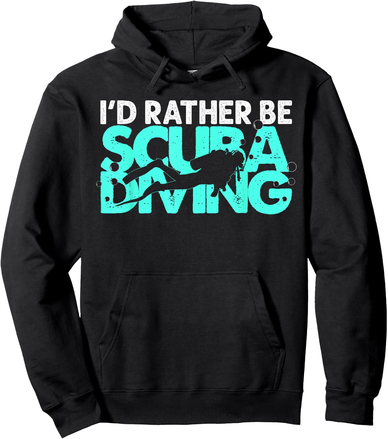 Cool Scuba Diving Women Snorkeler Beach Scuba Diver Hoodie - Hoodie | Black
