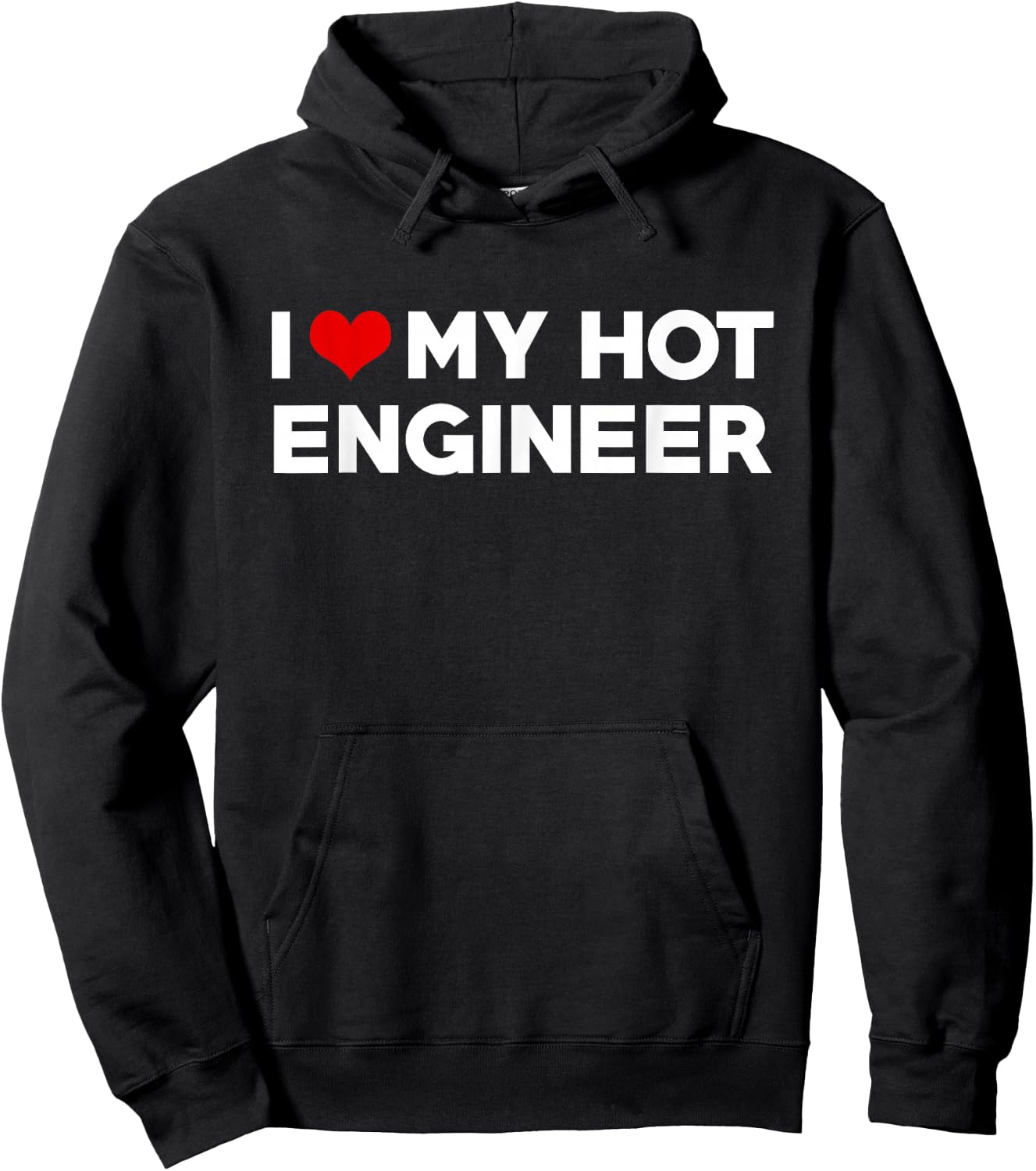 I Love My Hot Engineer Friend Couple Matching Hoodie - Hoodie | Black
