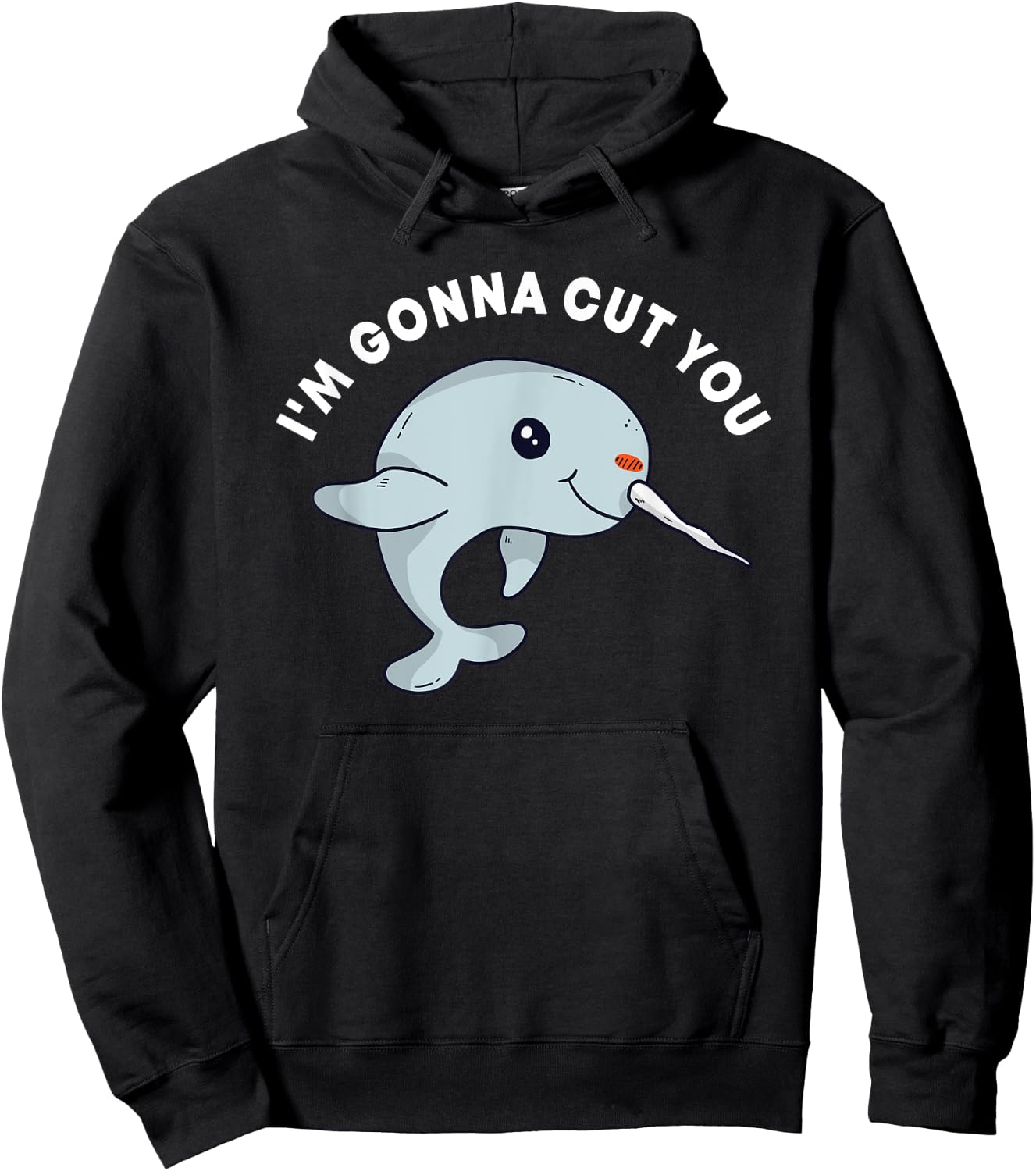 Narwhal Tusk Narwhale Unicorn Of The Sea Toothed Whale Hoodie - Hoodie | Black