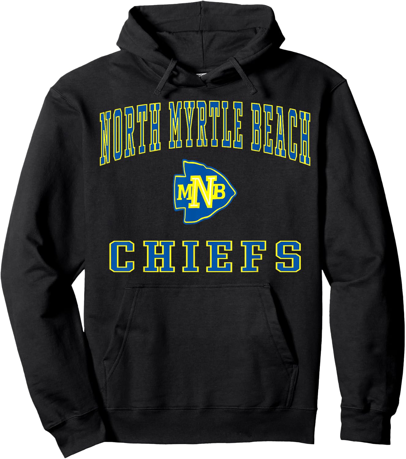 North Myrtle Beach High School Chiefs C1 Women Kids Hoodie - Hoodie | Black