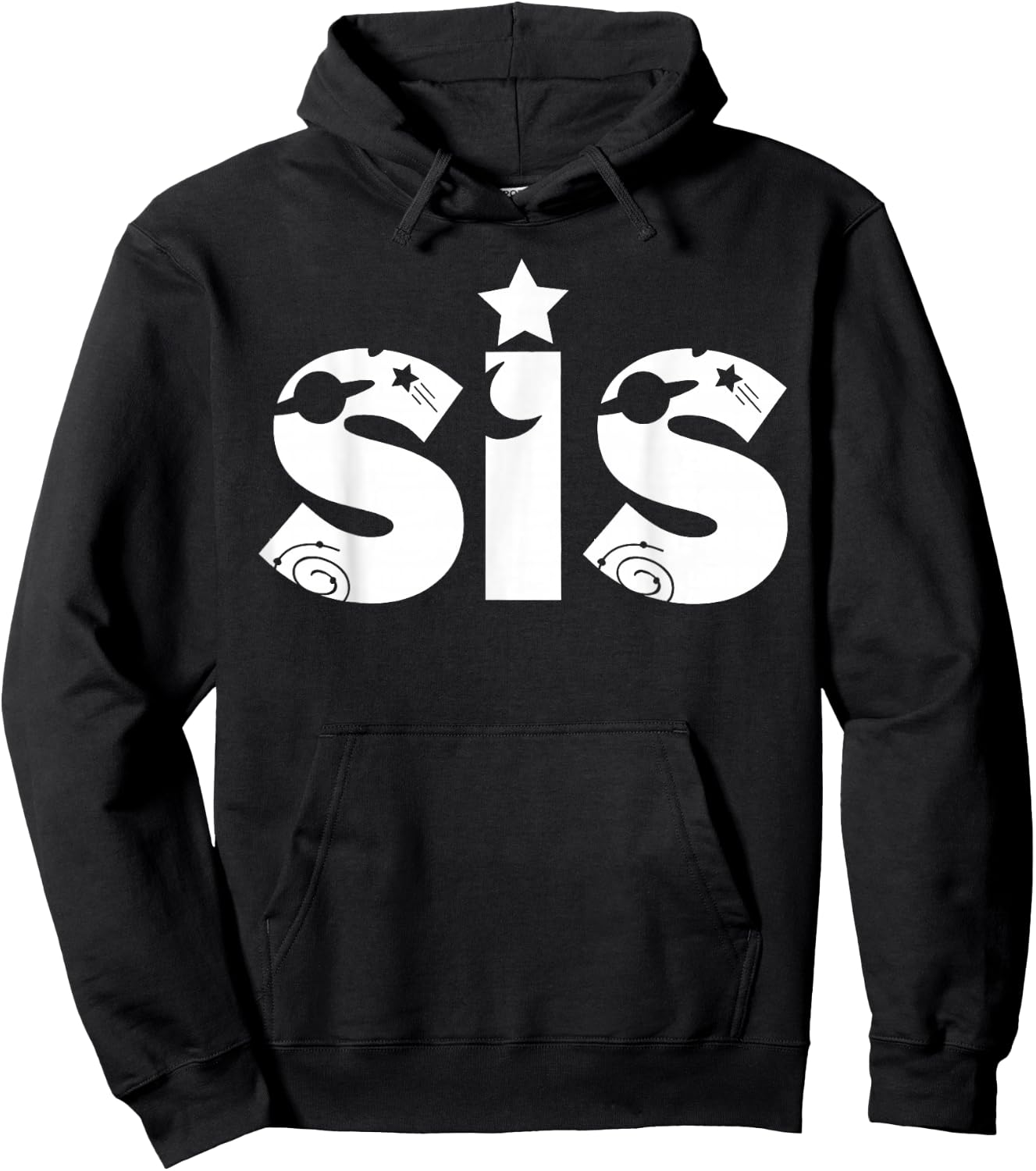 Funny Sister Space Astronaut Birthday Party Hoodie - Hoodie | Black