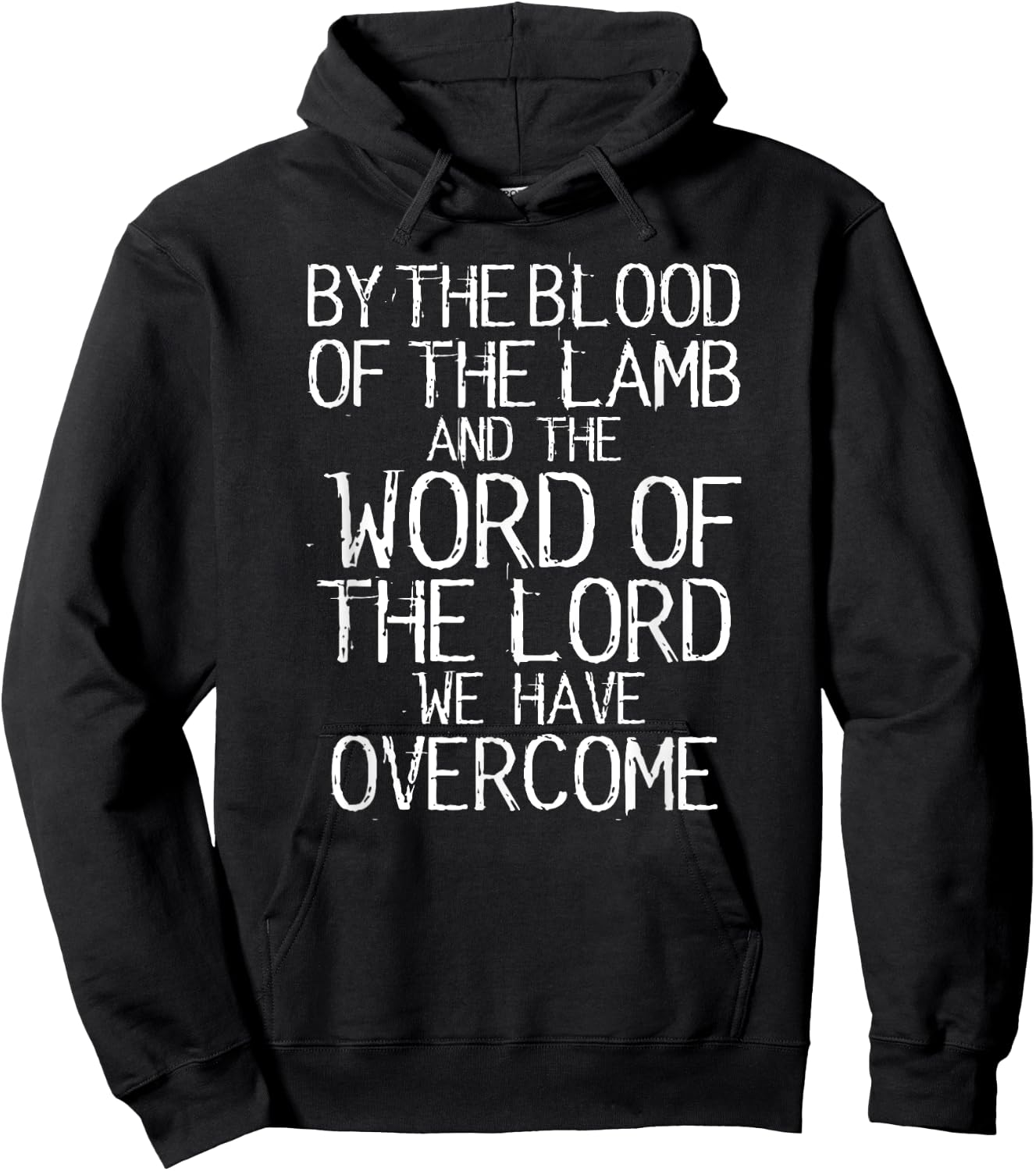 Bible Verse Revelation 12:11 Hoodie - Hoodie | Black