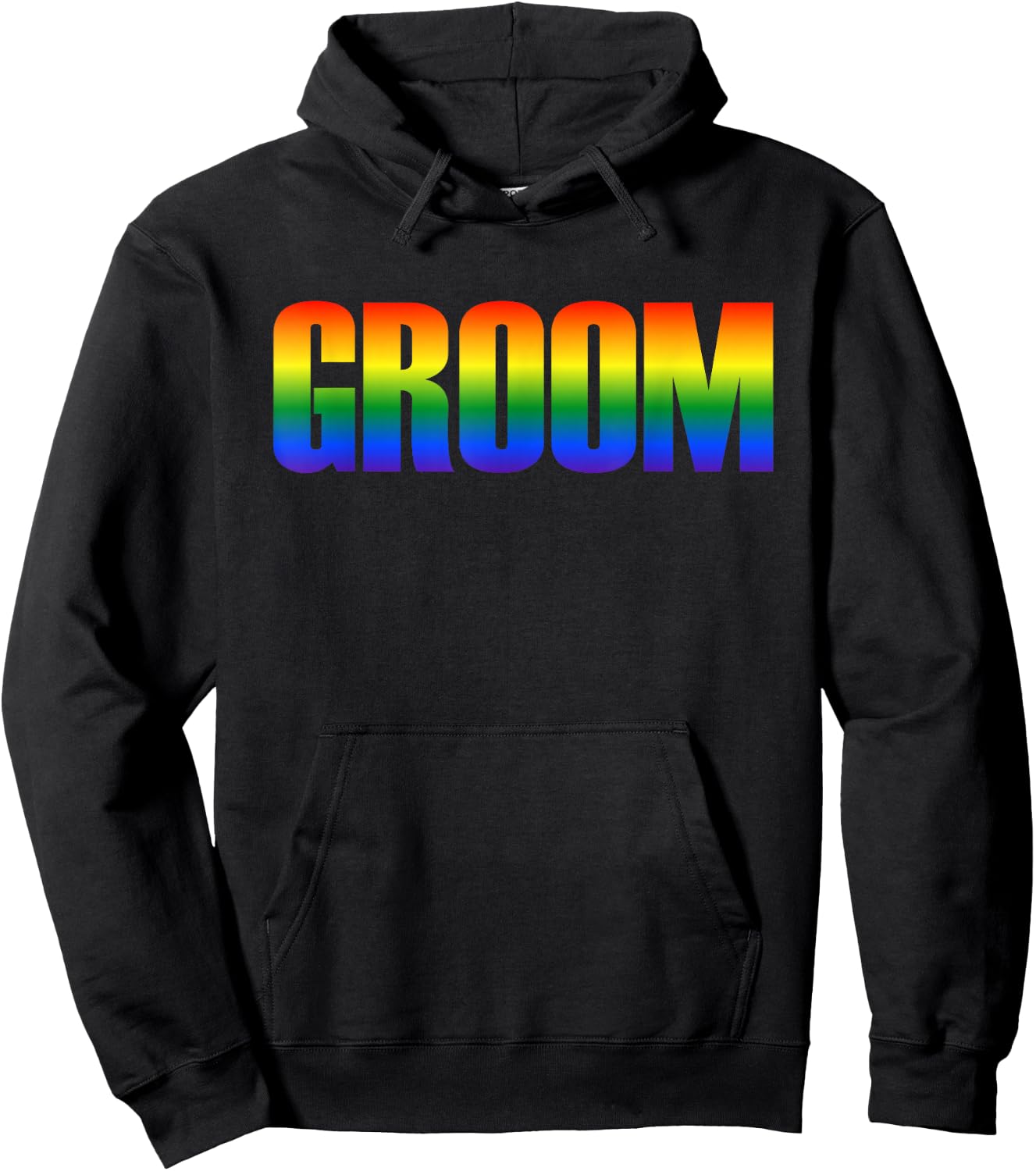 Groom Gay LGBT Same Sex Marriage Wedding Party Hoodie - Hoodie | Black