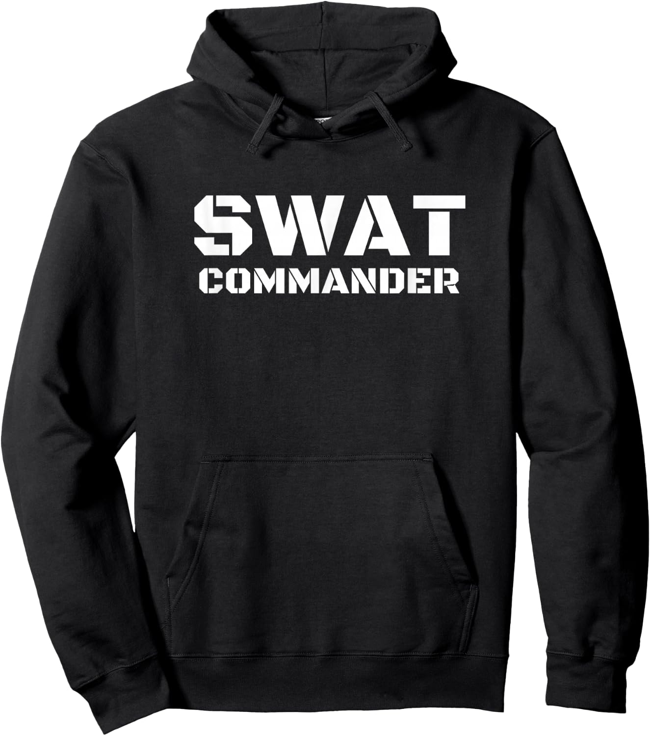 SWAT Commander Police Fancy Dress, Real Costume Hoodie - Hoodie | Black