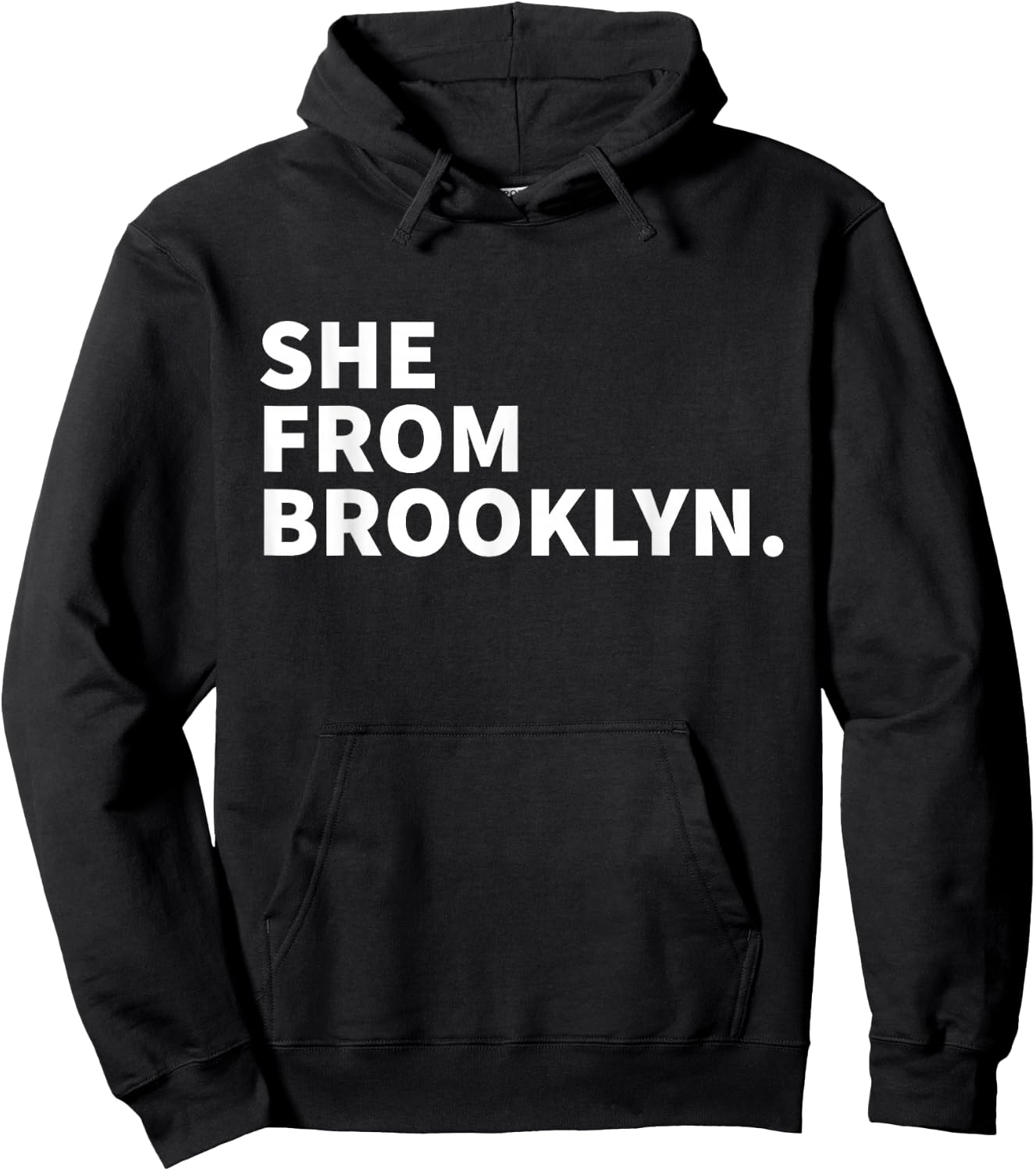 She From Brooklyn Hoodie - Hoodie | Black