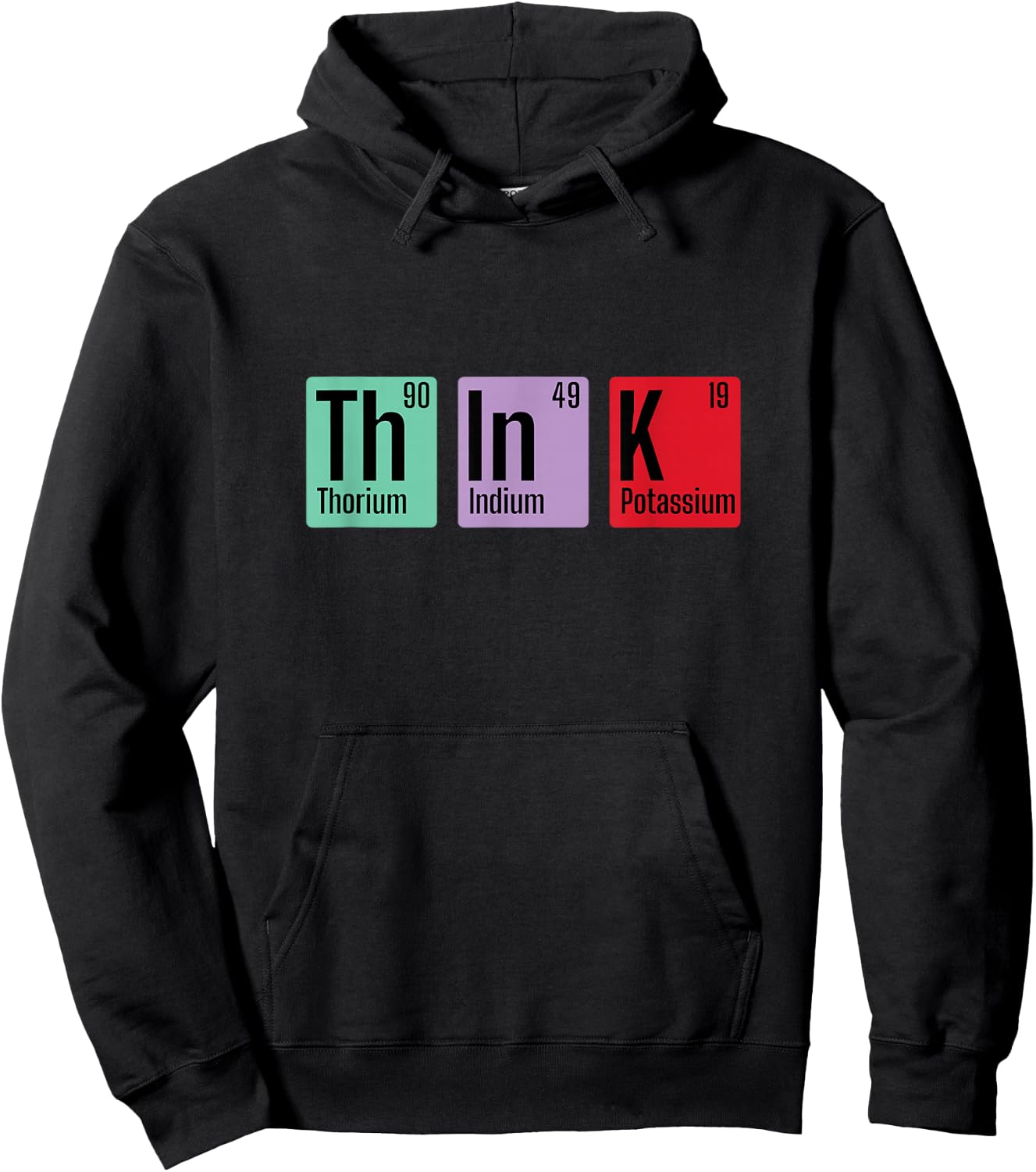 Chemistry Think Periodic Table Element Hoodie - Hoodie | Black