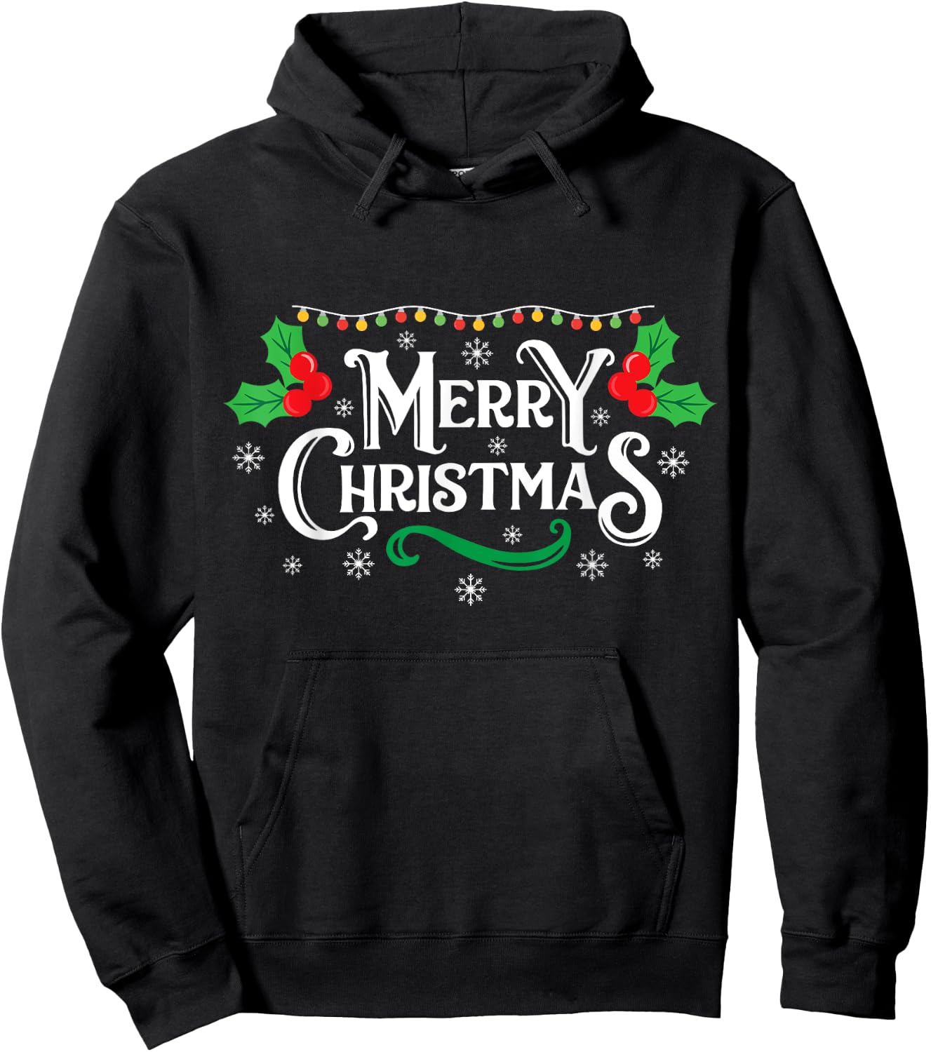 Merry Christmas Hoodie - Hoodie | Black