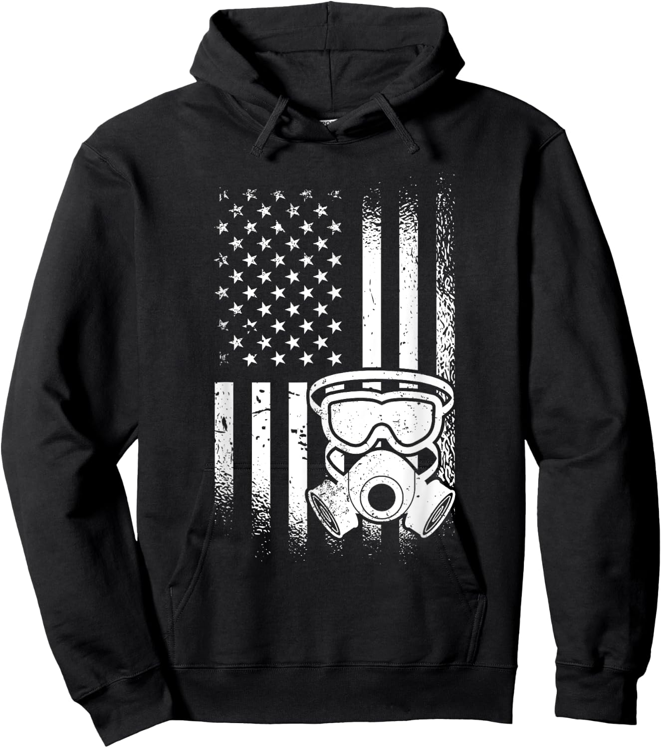 US Flag Exterminator Apparel American Exterminator Pest Control Hoodie - Hoodie | Black