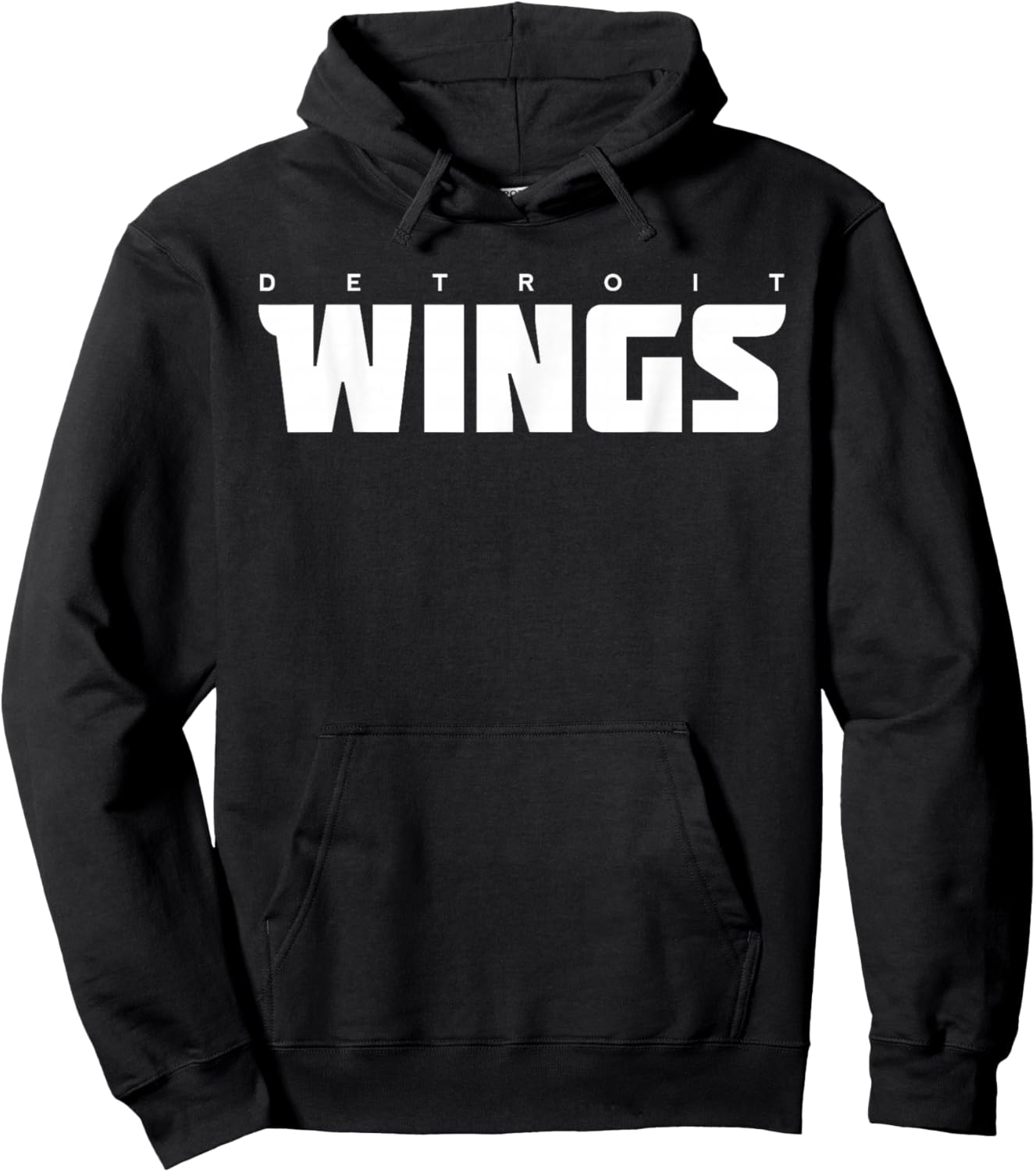 Detroit Wings Detroit City Hockey Style Apparel Hoodie - Hoodie | Black