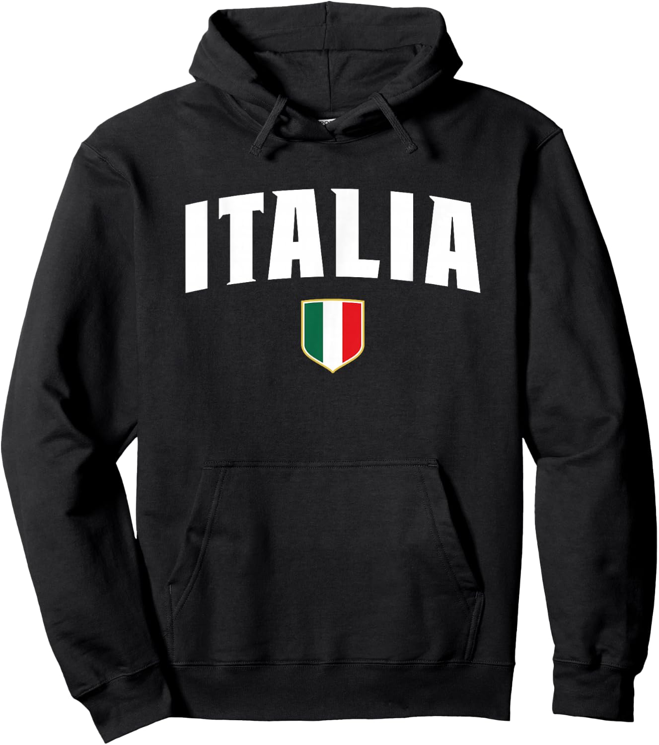 Italian Flag Italy Shirt Vintage Italia Boys & Girls Blue Hoodie - Hoodie | Black