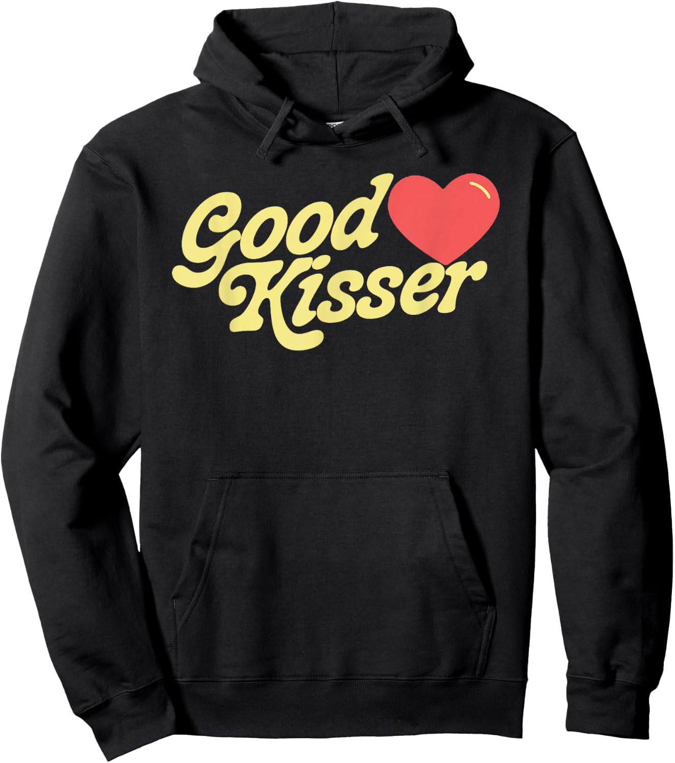Good Kisser! Funny Flirty Retro Style Sexy Eighties Graphic Hoodie - Hoodie | Black