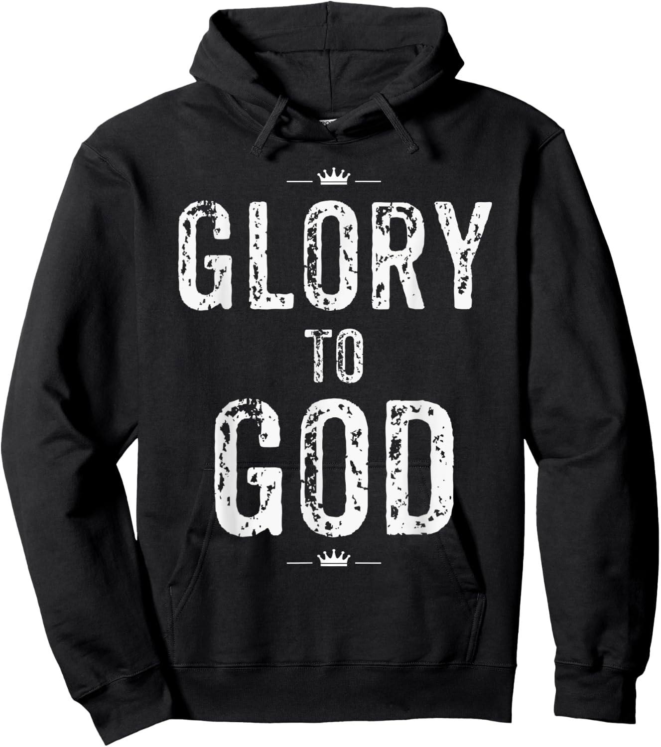 Christian T Shirt Glory to God Faith and Inspirational Hoodie - Hoodie | Black