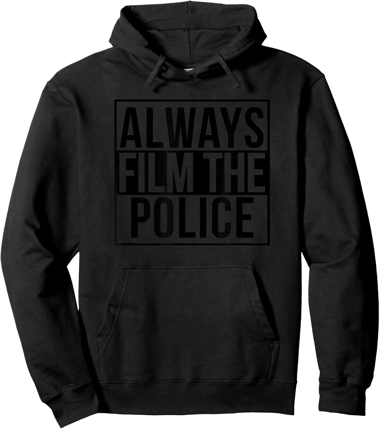 Always Film The Police Hoodie - Hoodie | Black