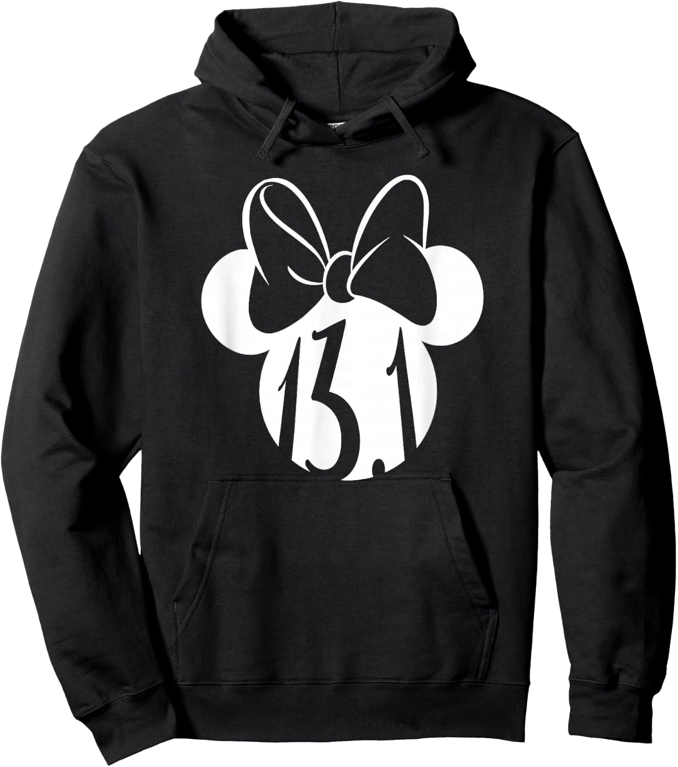 Disney Mickey And Friends Minnie Mouse Half Marathon 13.1 Hoodie - Hoodie | Black