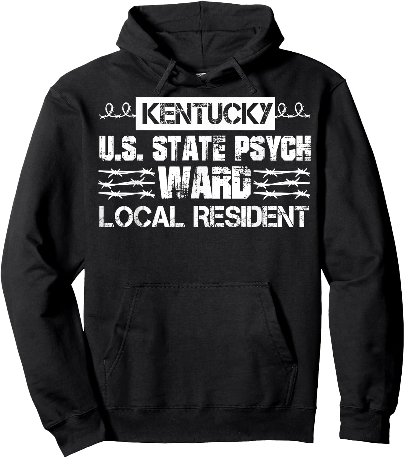 Kentucky U.S. Inmate Psych Ward County State Jail Halloween Hoodie - Hoodie | Black