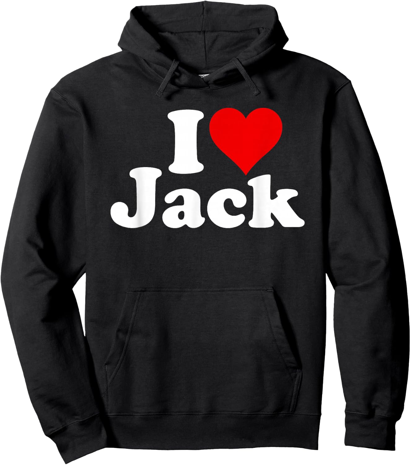 I Love Heart Jack Hoodie - Hoodie | Black