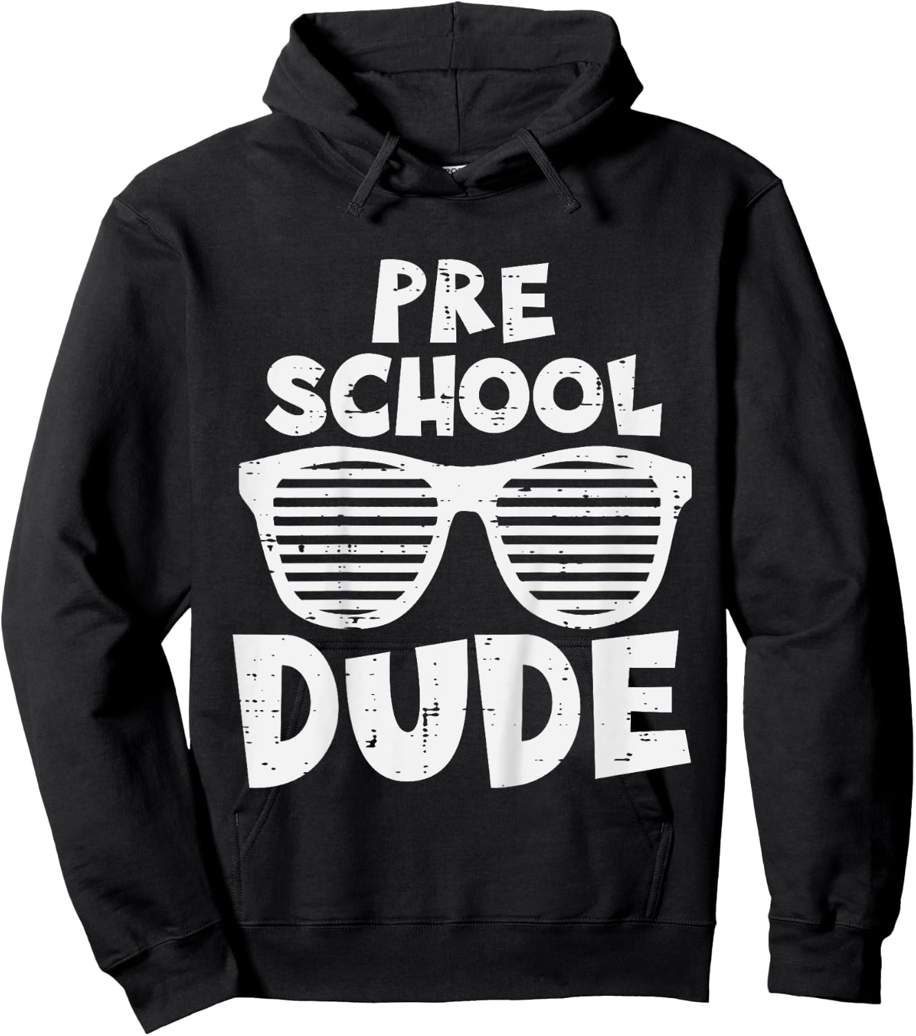 Kids Pre School Dude Back To First Day Of Preschool Boys Kids Hoodie - Hoodie | Black