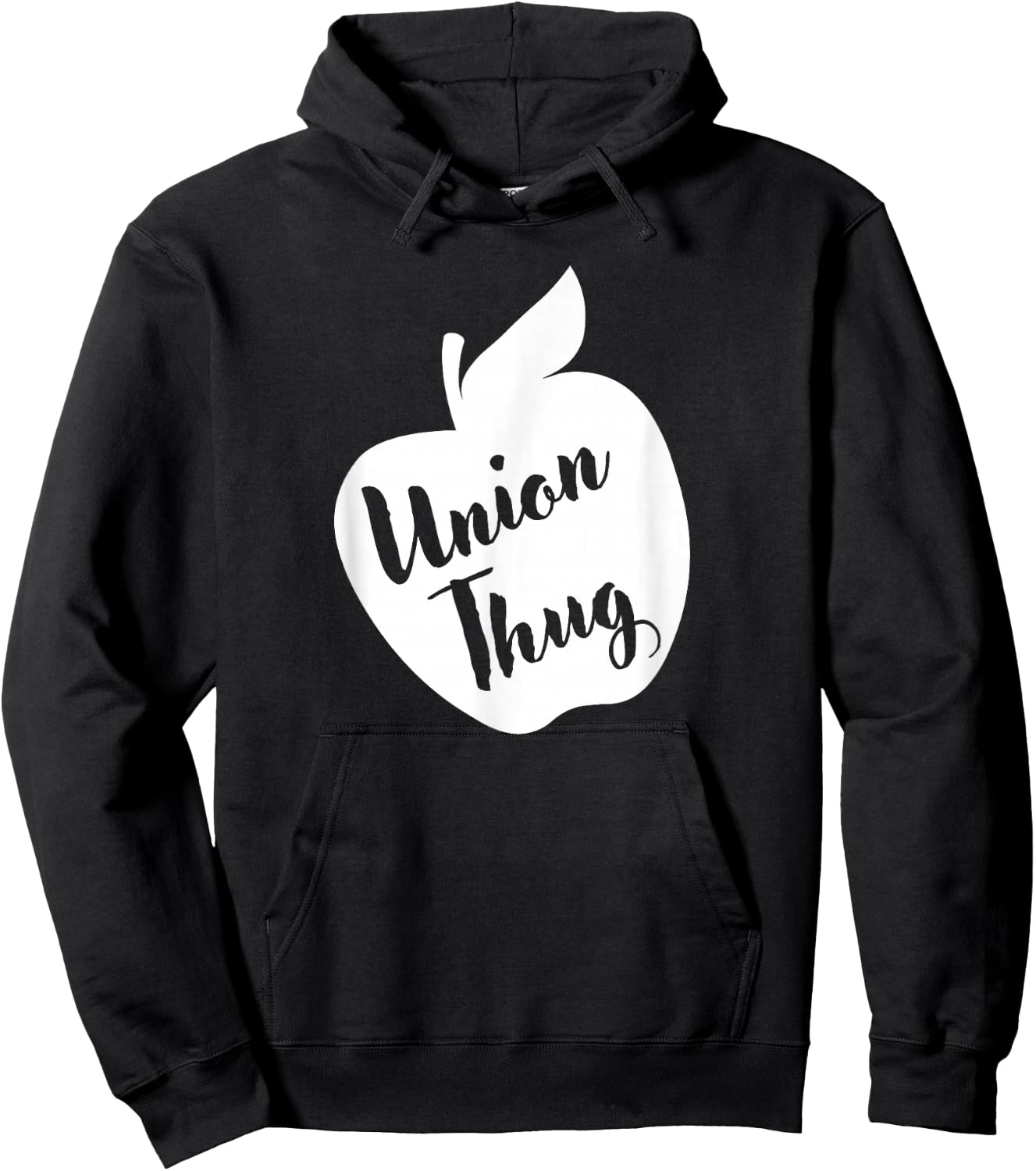 Funny Red For Ed Union Thug Retro SpEd Teacher Appreciation Hoodie - Hoodie | Black
