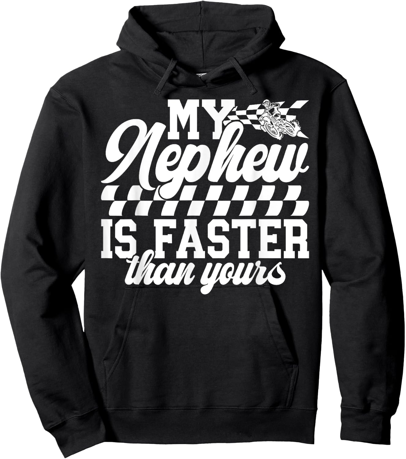 Motocross Aunt Proud Motocross Rider Auntie Hoodie - Hoodie | Black