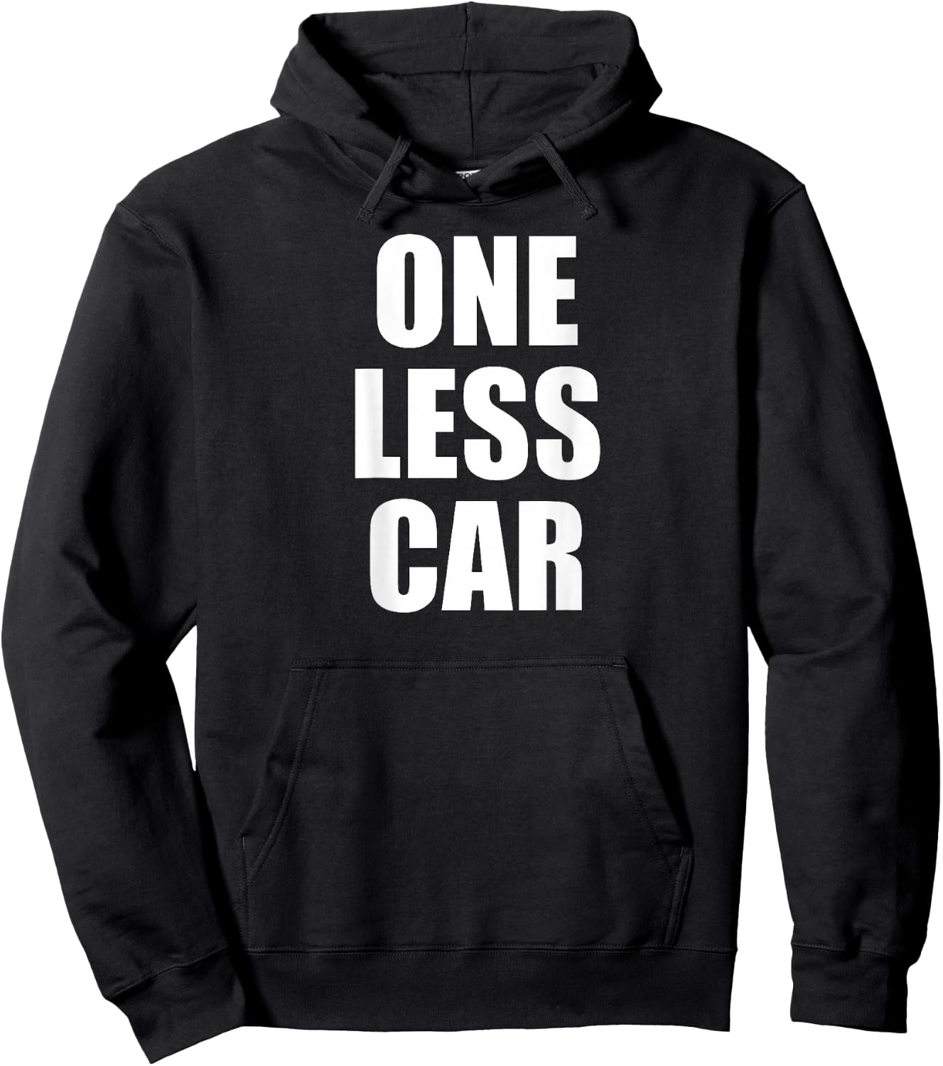 One Less Car Hoodie - Hoodie | Black
