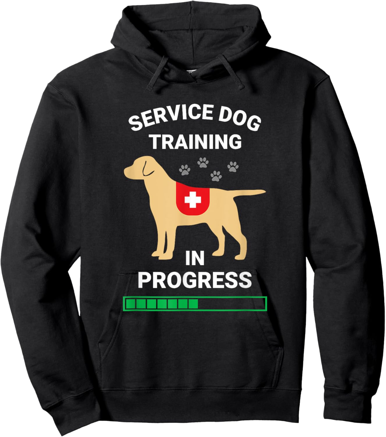 Service Dog in Training Registered Trainer Lab Retriever Men Women Hoodie - Hoodie | Black