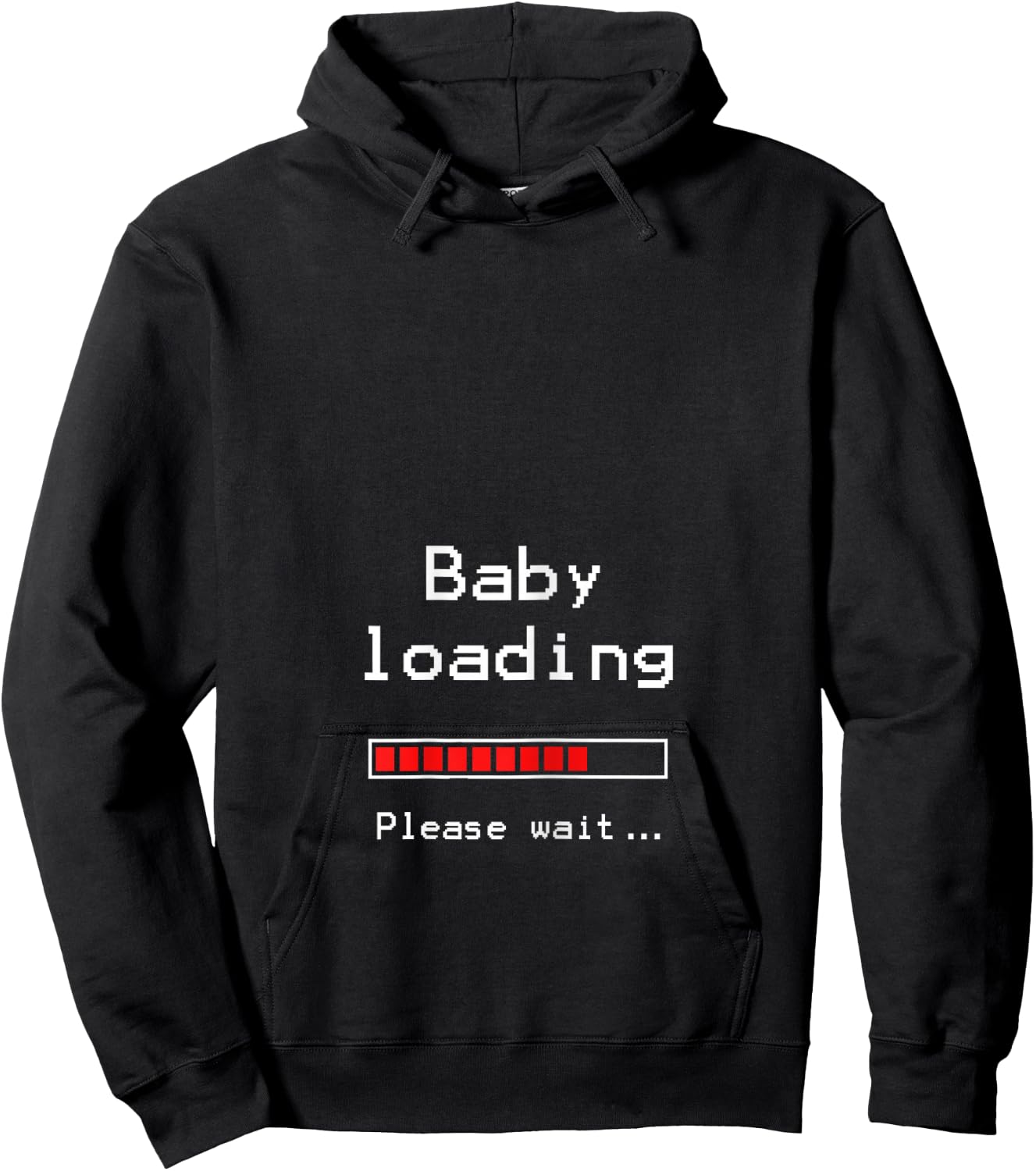 Baby Loading Funny Pregnancy Announcement Hoodie - Hoodie | Black