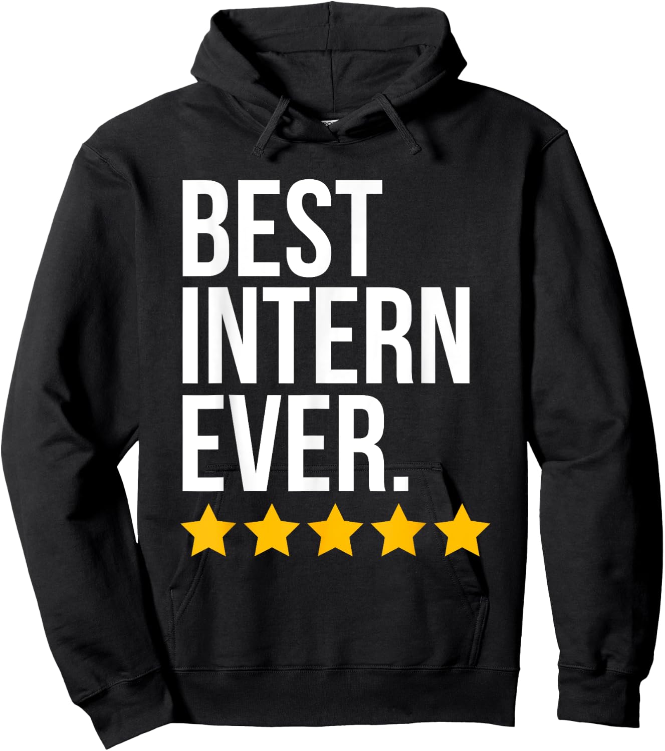 Best Intern Ever interne Funny internship Hoodie - Hoodie | Black
