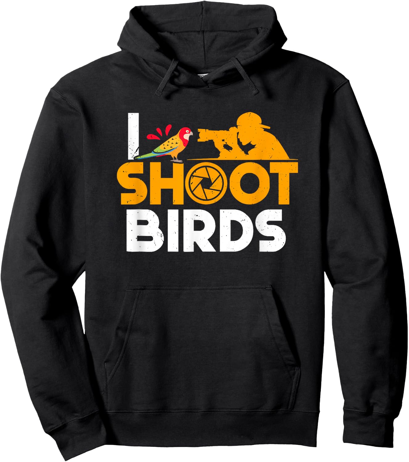 Bird Photographer Shoot Birds Birdwatching Photography Hoodie - Hoodie | Black
