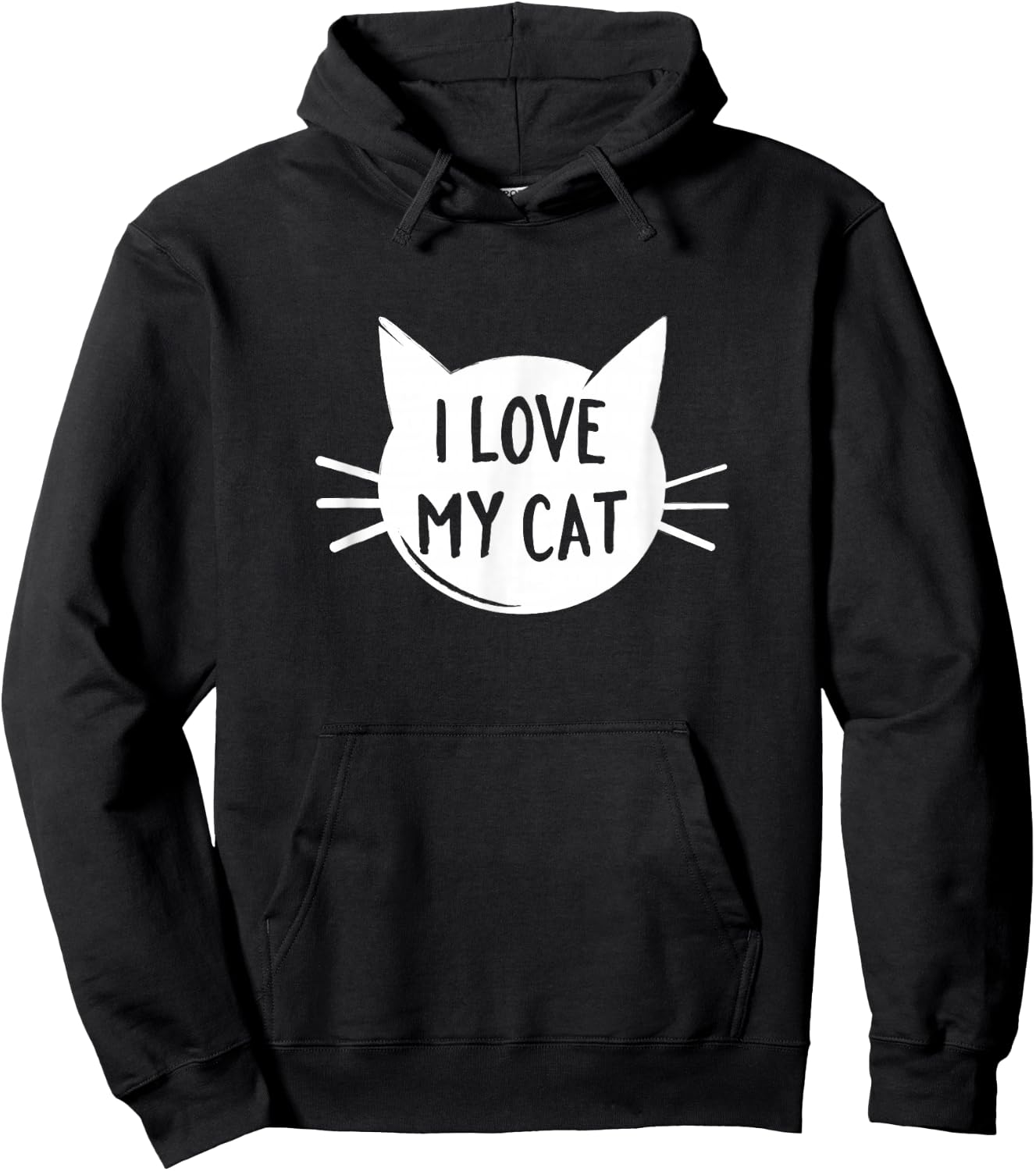 I Love my cat Hoodie - Hoodie | Black