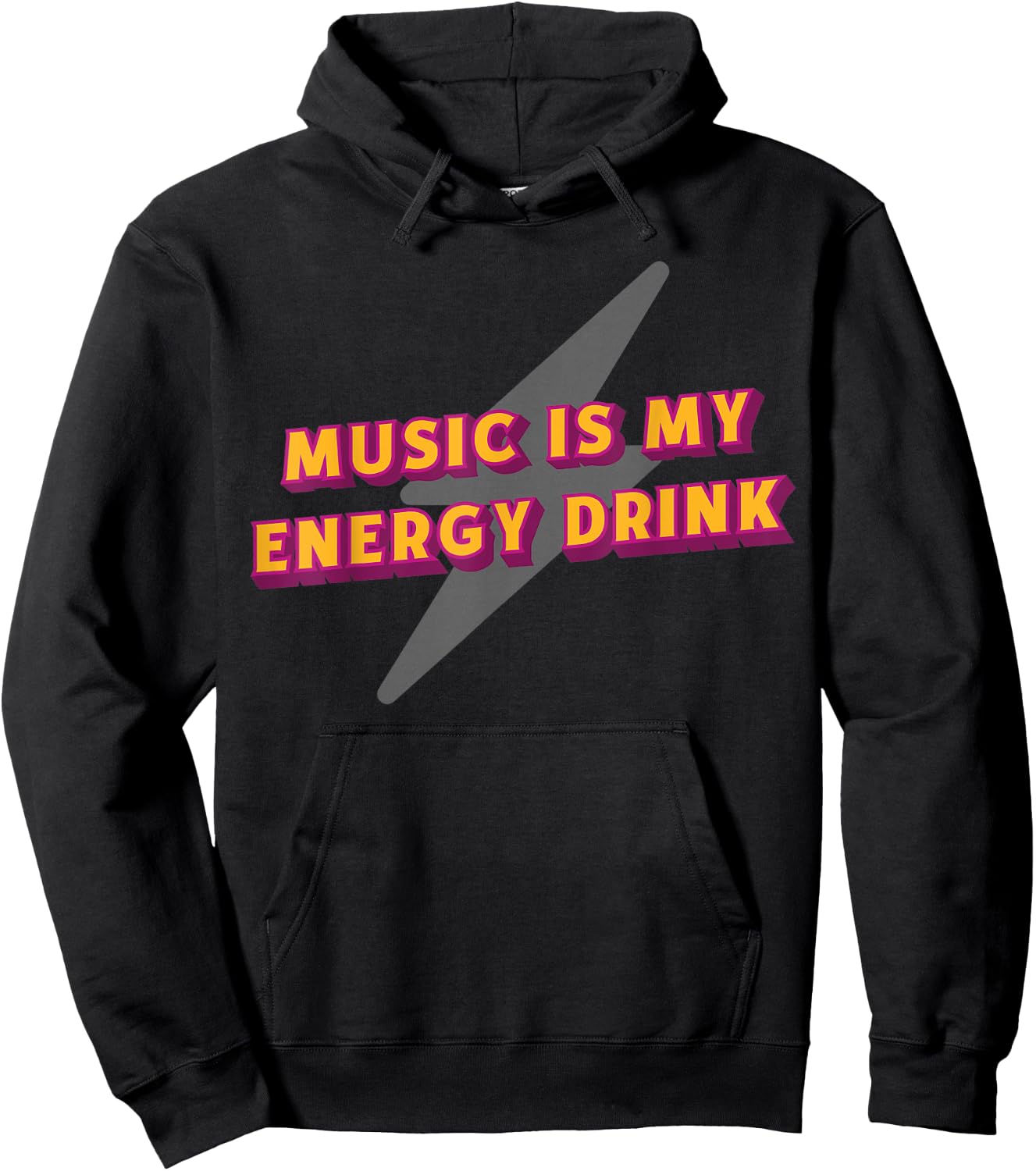 Music's My Energy Drink Energy Drink Hoodie - Hoodie | Black
