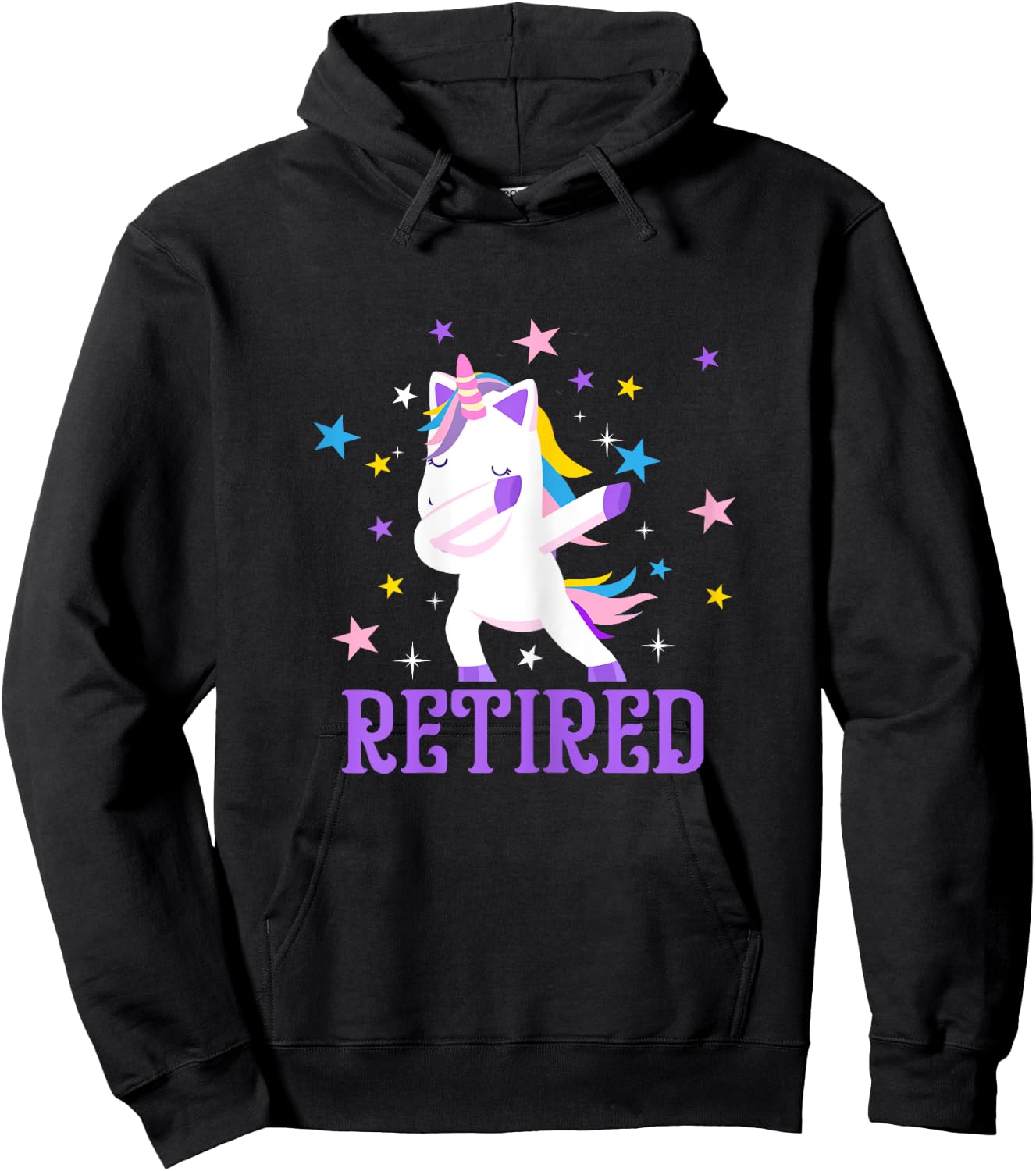 Retired 2022 Unicorn Retirement Gift Women Hoodie - Hoodie | Black