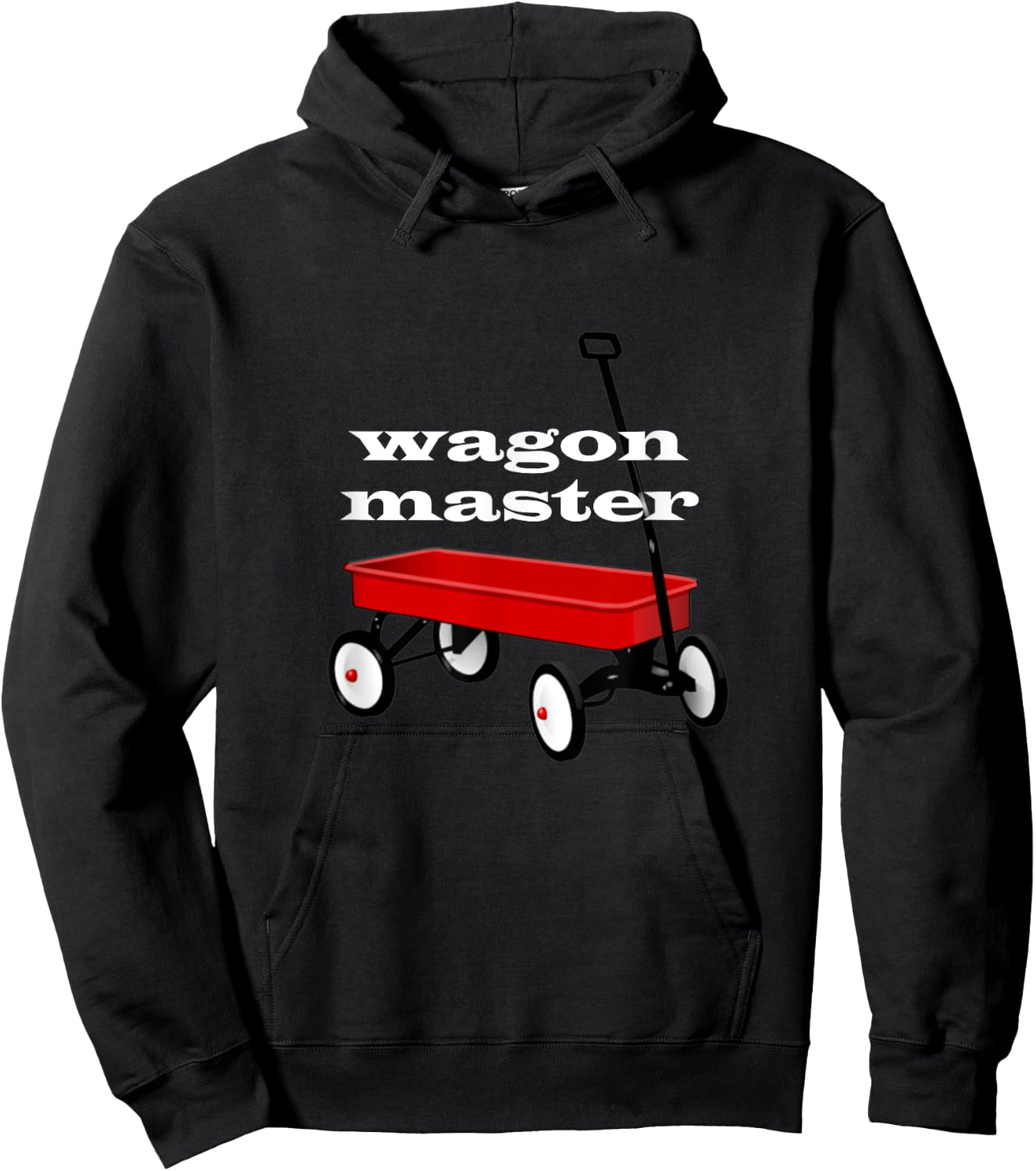 Little Red Wagon Master Funny Hoodie - Hoodie | Black