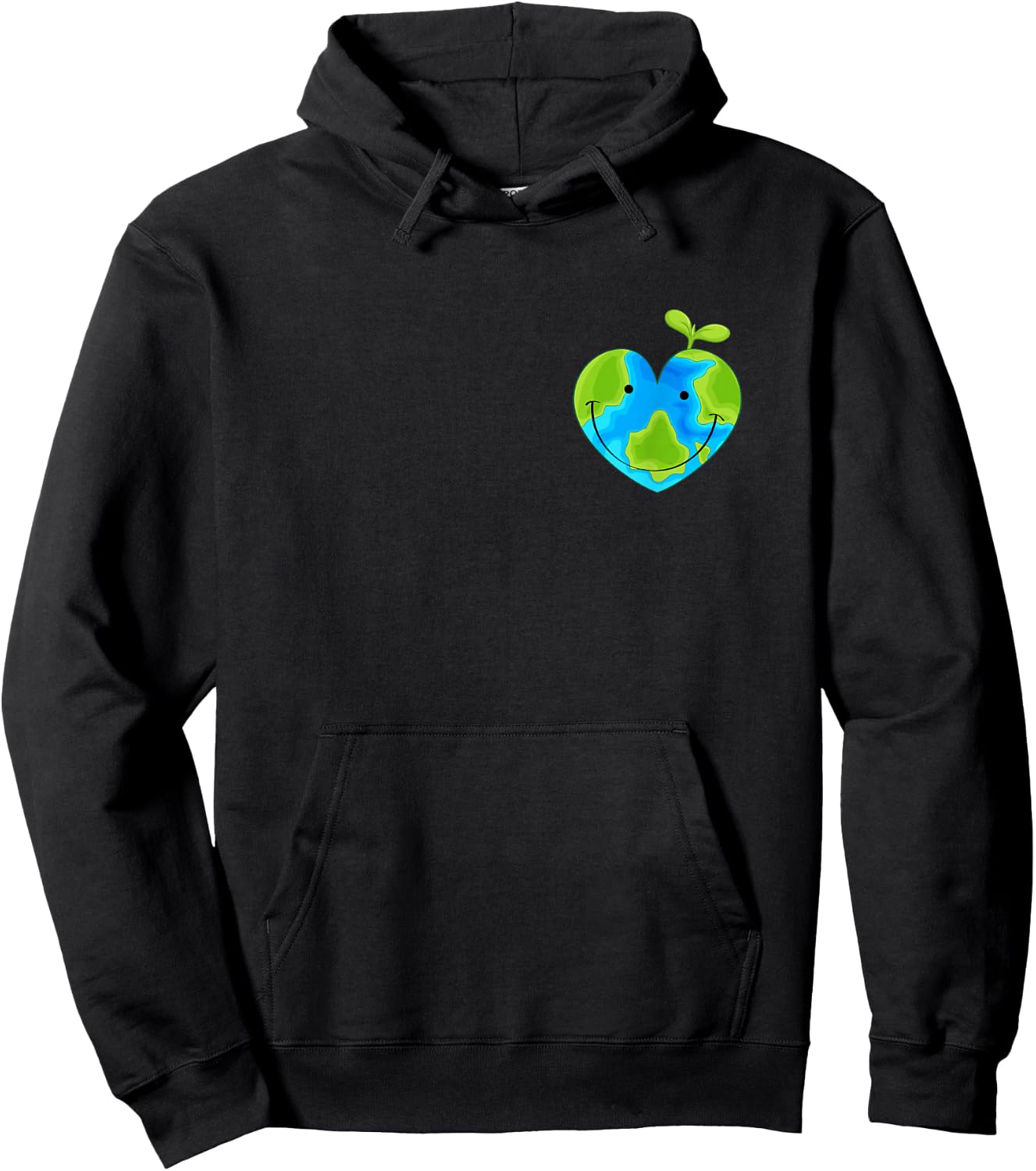 Earth Heart Earth Day Hoodie - Hoodie | Black