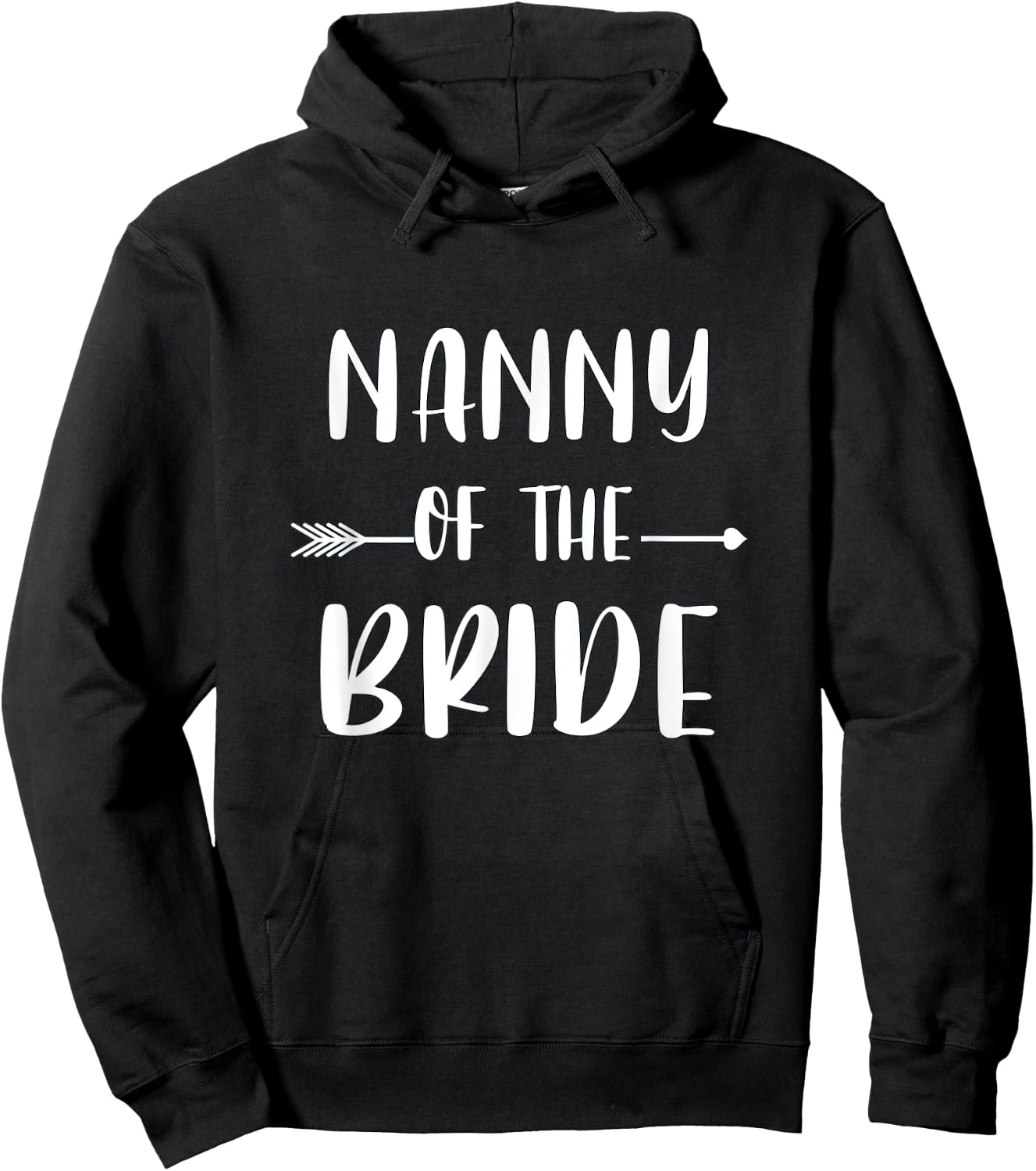 Nanny Of The Bride Wedding Party Matching Bridal Party Hoodie - Hoodie | Black
