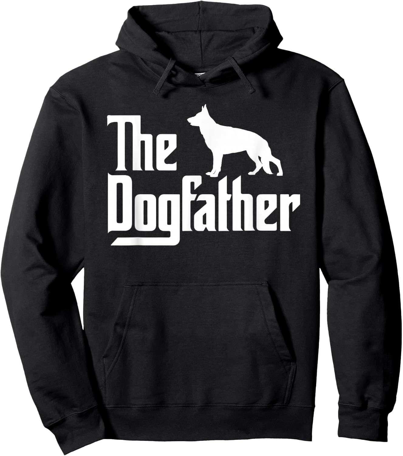The DogFather, German Shepherd Dog Dad, Best Dog Daddy Ever Hoodie - Hoodie | Black