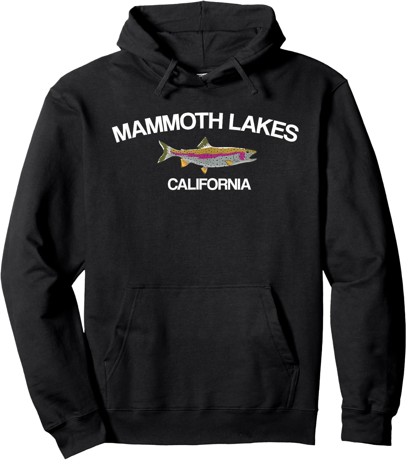 Mammoth Lakes Fishing California Lake Clothes Hoodie - Hoodie | Black