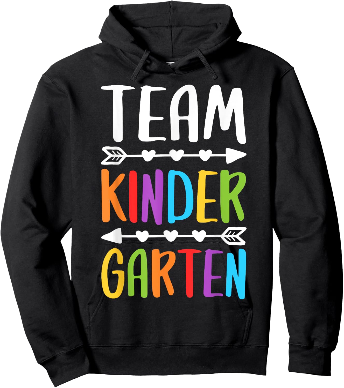 Team Kindergarten Shirt Boy Girl Teacher Back To School Hoodie - Hoodie | Black