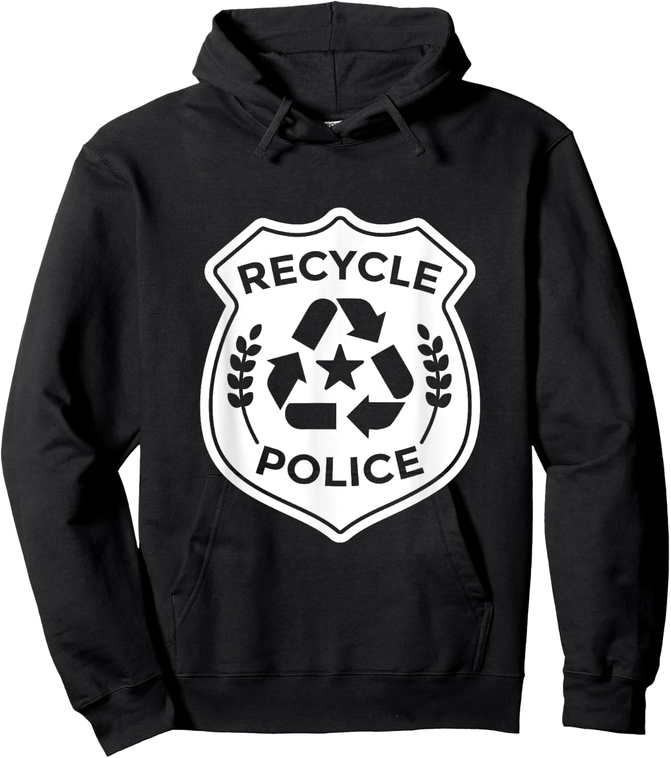 Recycling Police Artwork For An Environmentalist Hoodie - Hoodie | Black