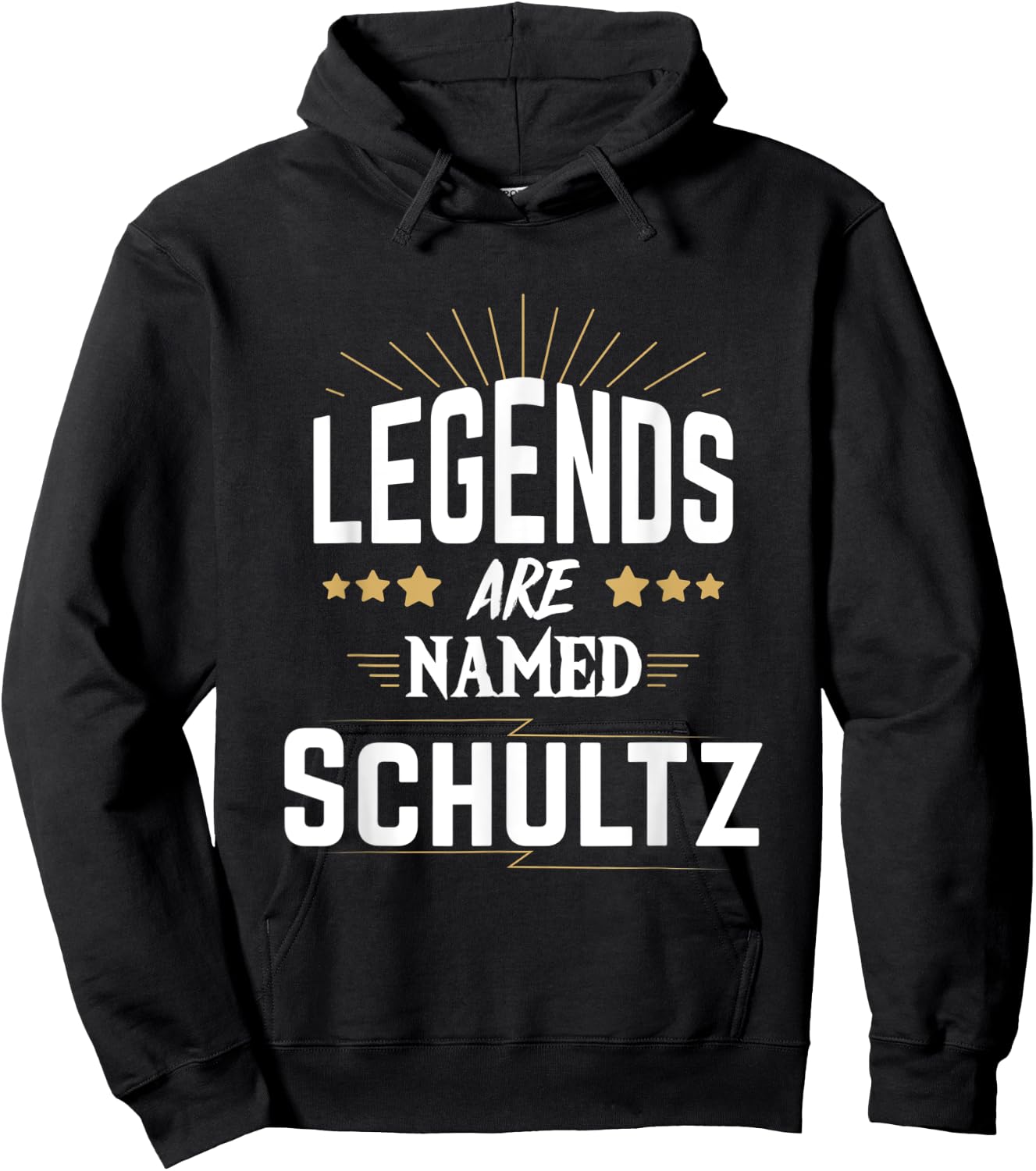 Legends Are Named Schultz Hoodie - Hoodie | Black