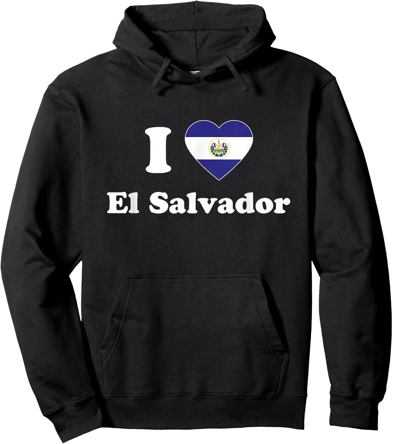 I Love El Salvador I Heart El Salvador Salvadoran Hoodie - Hoodie | Black