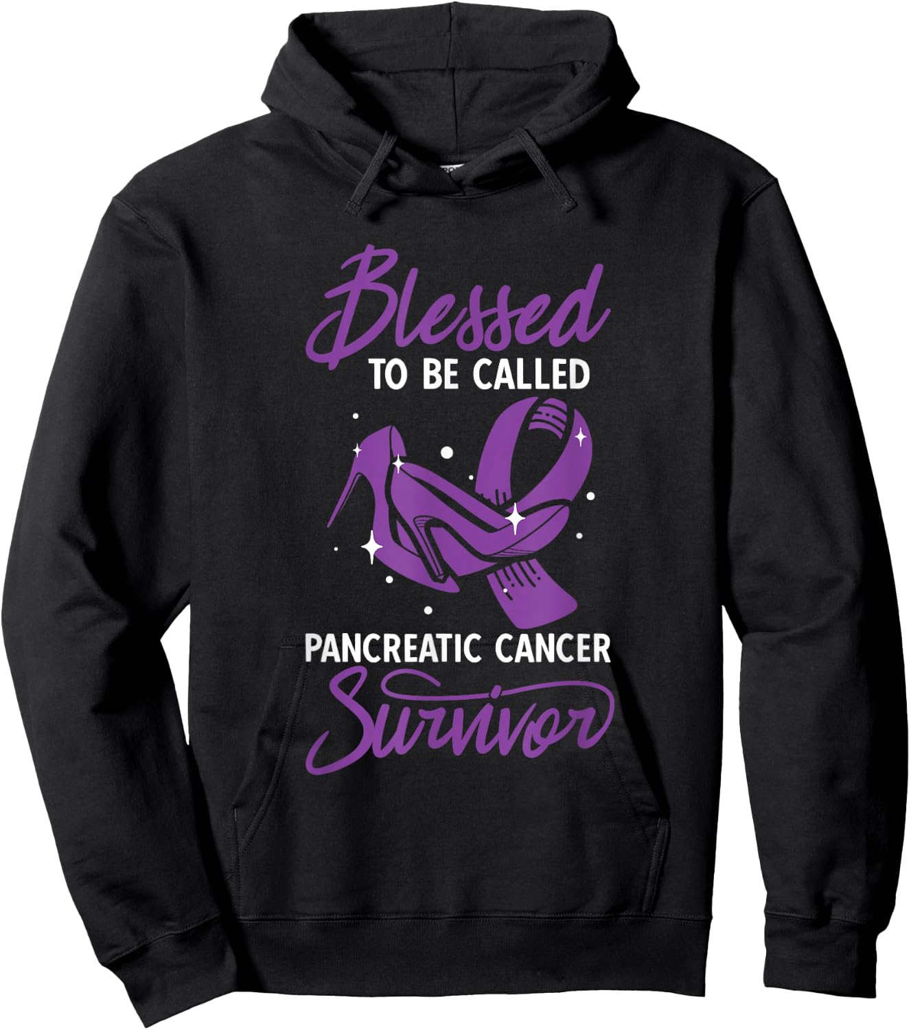 Blessed To Be Called A Survivor Pancreatic Cancer Hoodie - Hoodie | Black