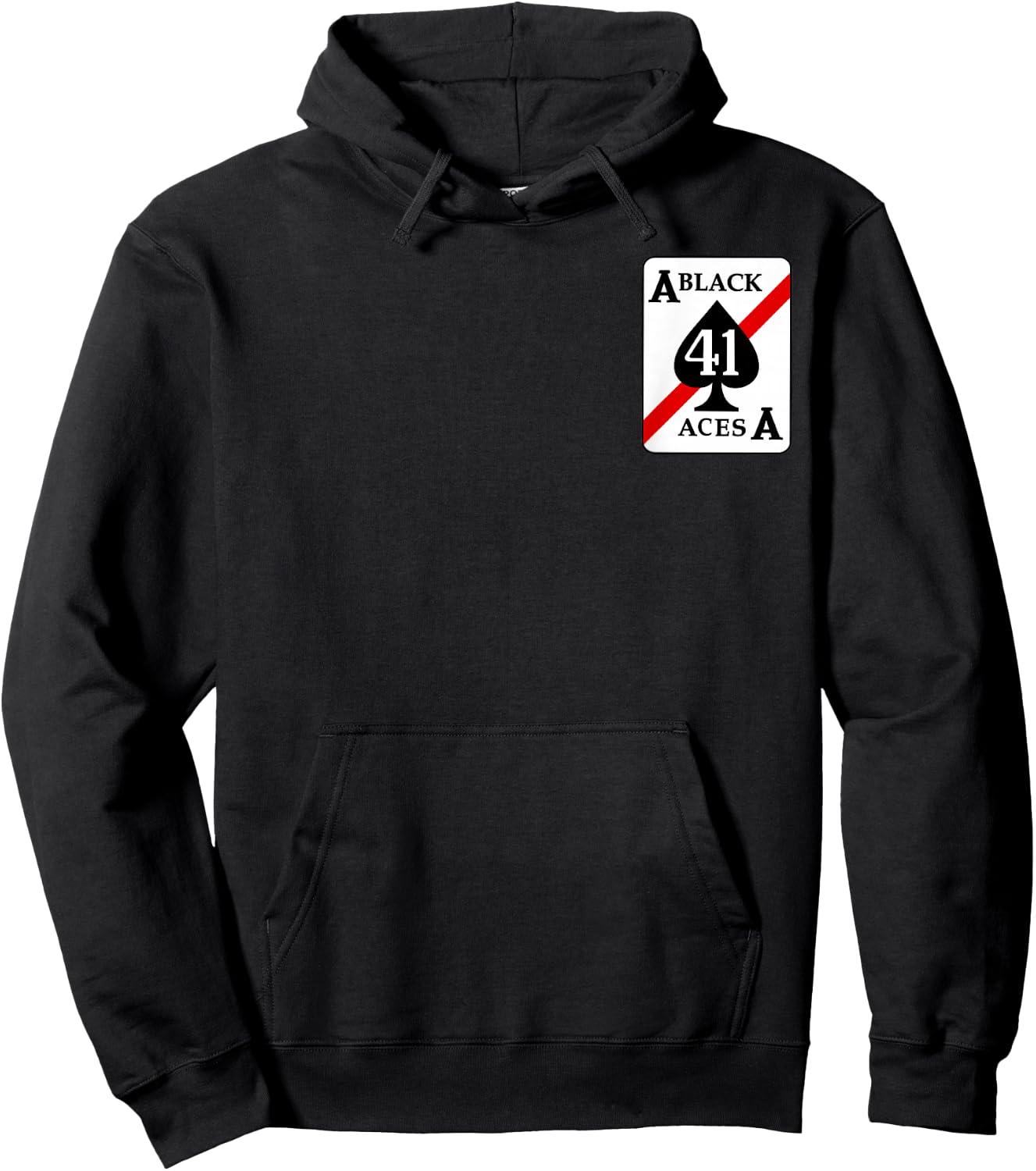 Navy Strike Fighter Squadron 41 VFA-41 Black Aces Hoodie - Hoodie | Black