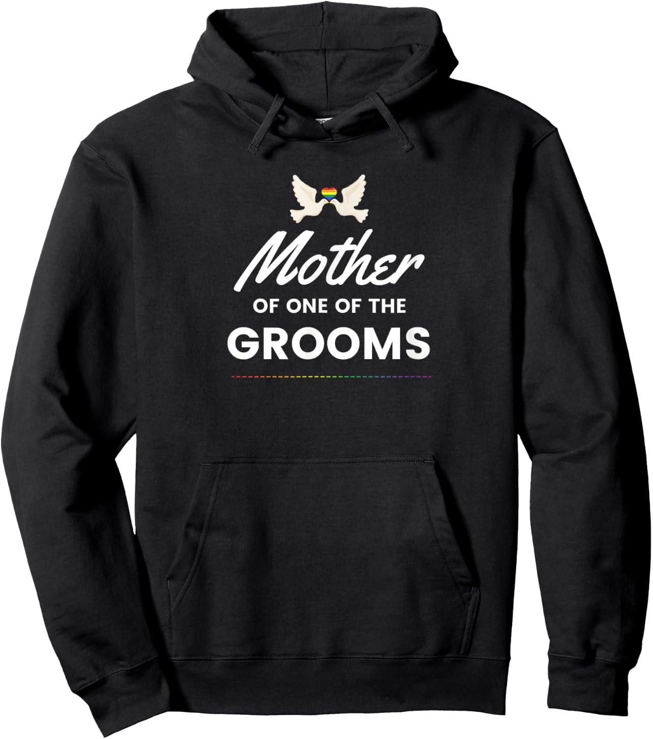 Mother of the Groom LGBTQ Gay Wedding Hoodie - Hoodie | Black