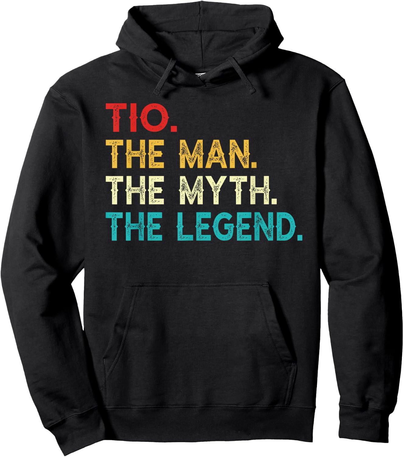 Tio The Man The Myth The Legend Funny Vintage Tio Hoodie - Hoodie | Black