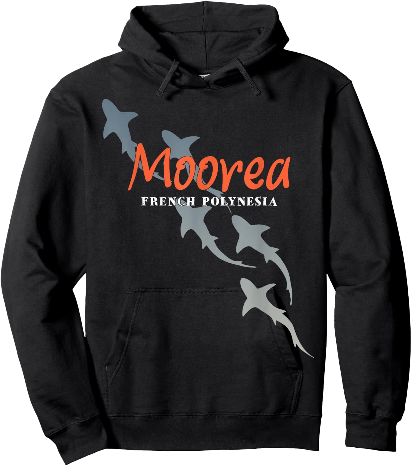 Shark Scuba Diving Moorea, Scuba Diving with Sharks Hoodie - Hoodie | Black