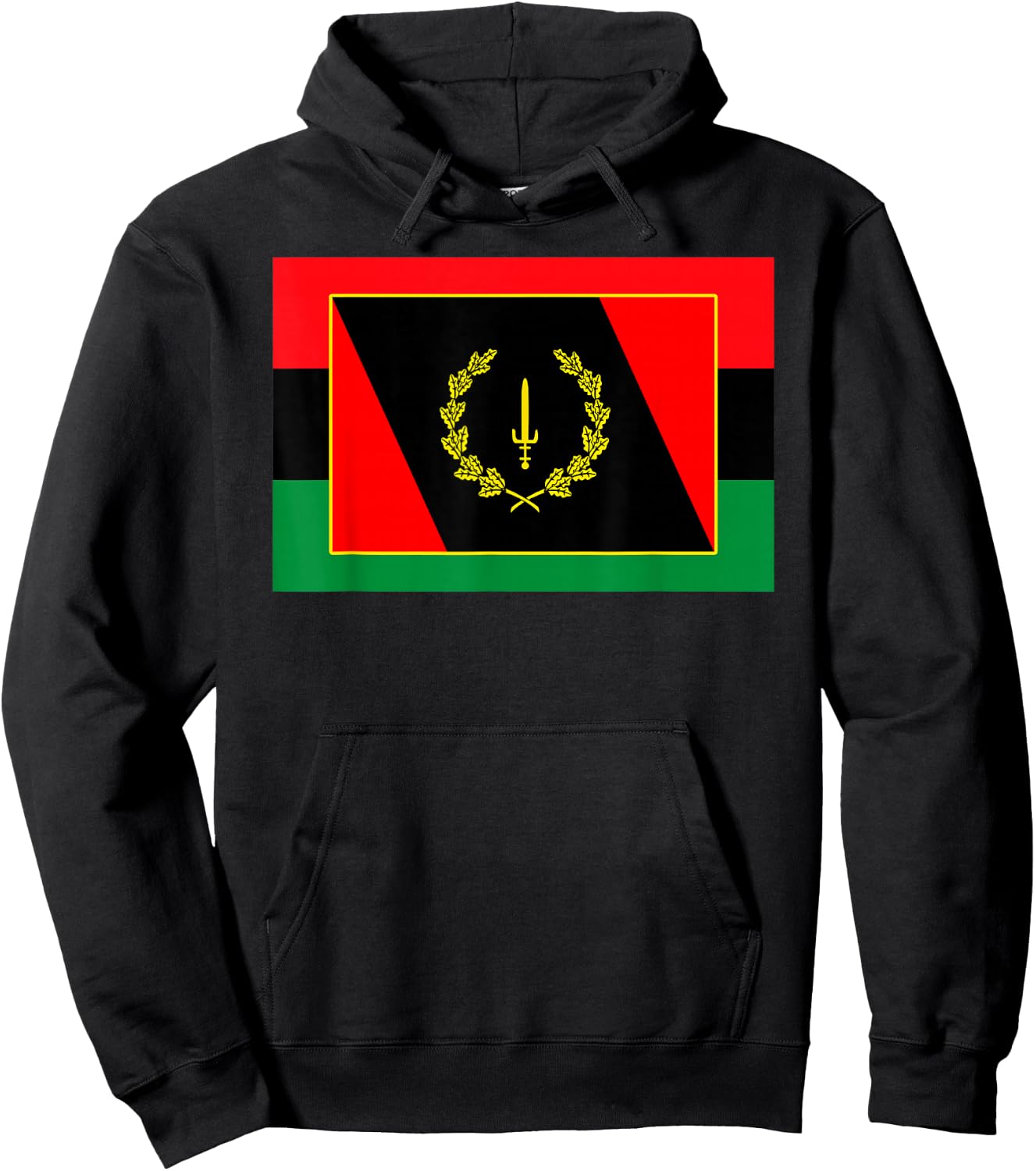 African American Heritage Flag Hoodie - Hoodie | Black