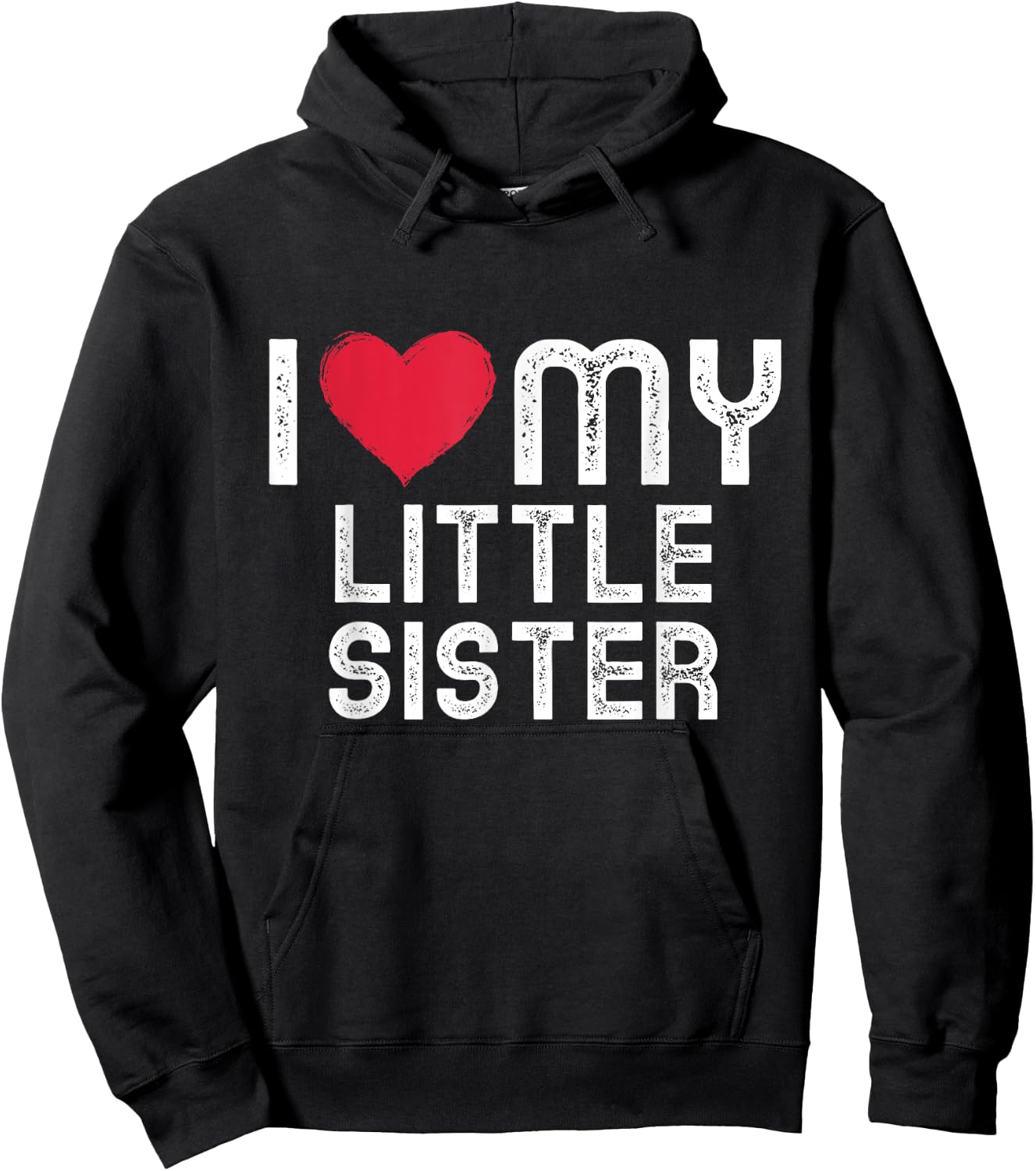 I love my Sister Shirt Family Matching I heart my Sister Hoodie - Hoodie | Black